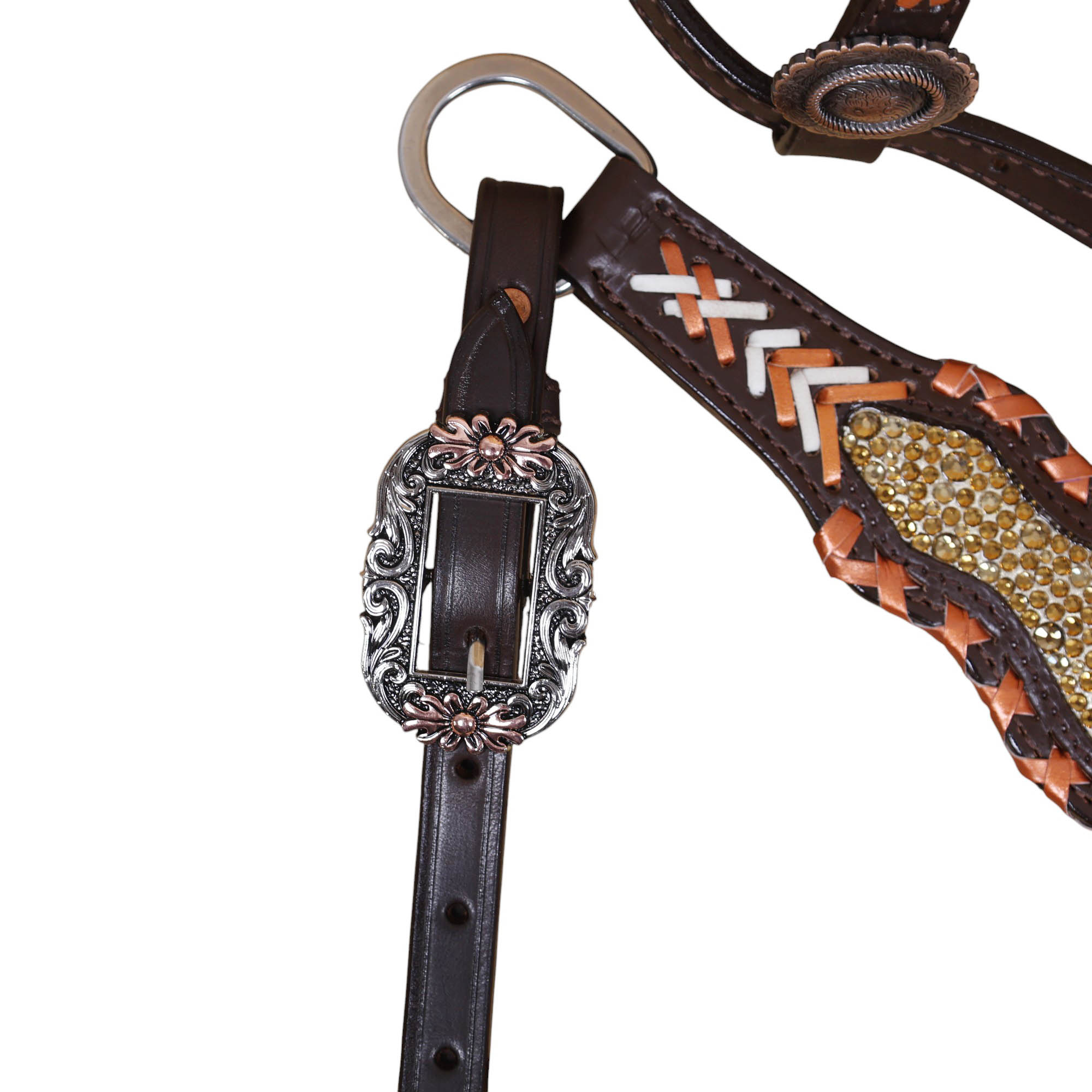 Western Leather Headstall Tack Set (HSBM 114391) - Image 7