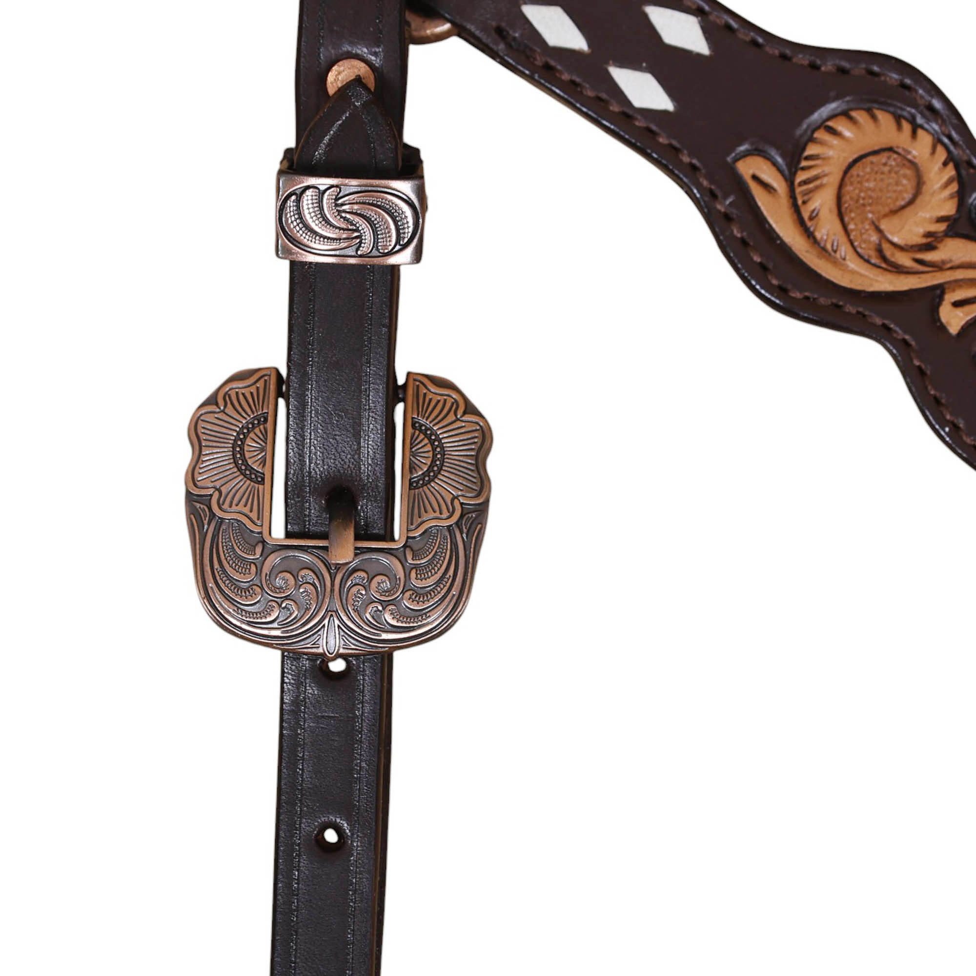 Western Leather Headstall Tack Set (HSBM 114394) - Image 7