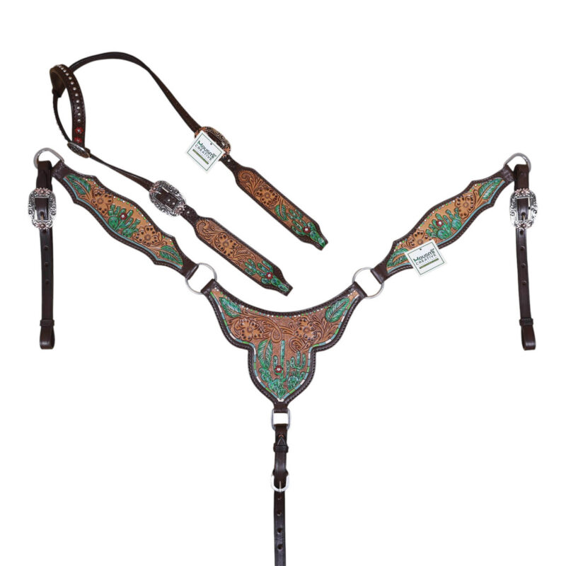 Western Leather Headstall Tack Set (HSBM 114393)
