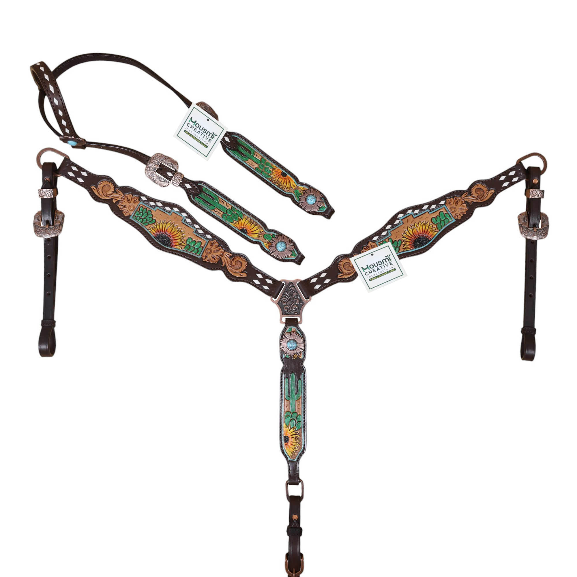 Western Leather Headstall Tack Set (HSBM 114394)