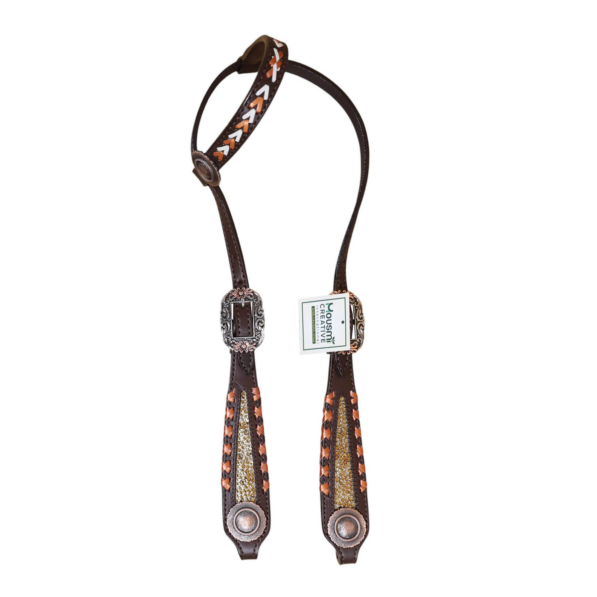 Western Leather Headstall Tack Set (HSBM 114391) - Image 3