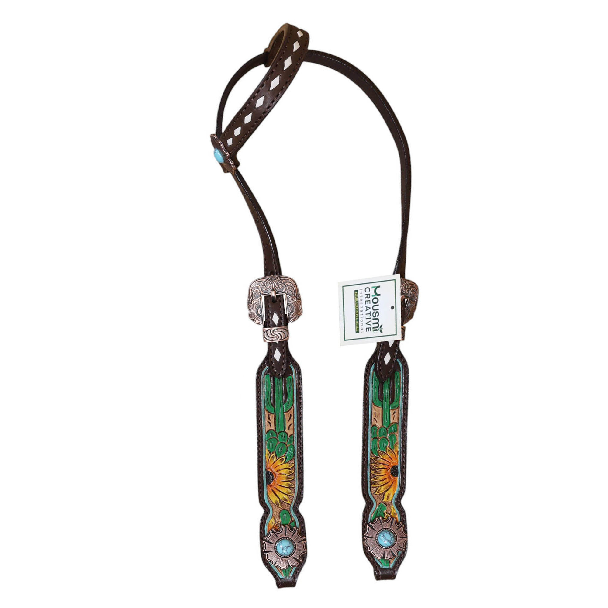 Western Leather Headstall Tack Set (HSBM 114394) - Image 4