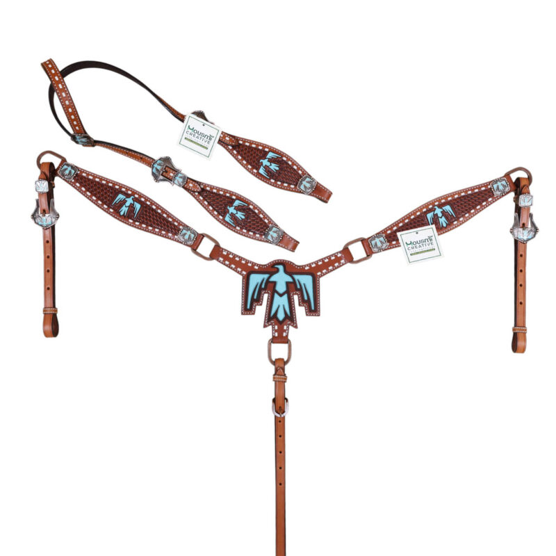 Western Leather Headstall Tack Set (HSBM 114401)