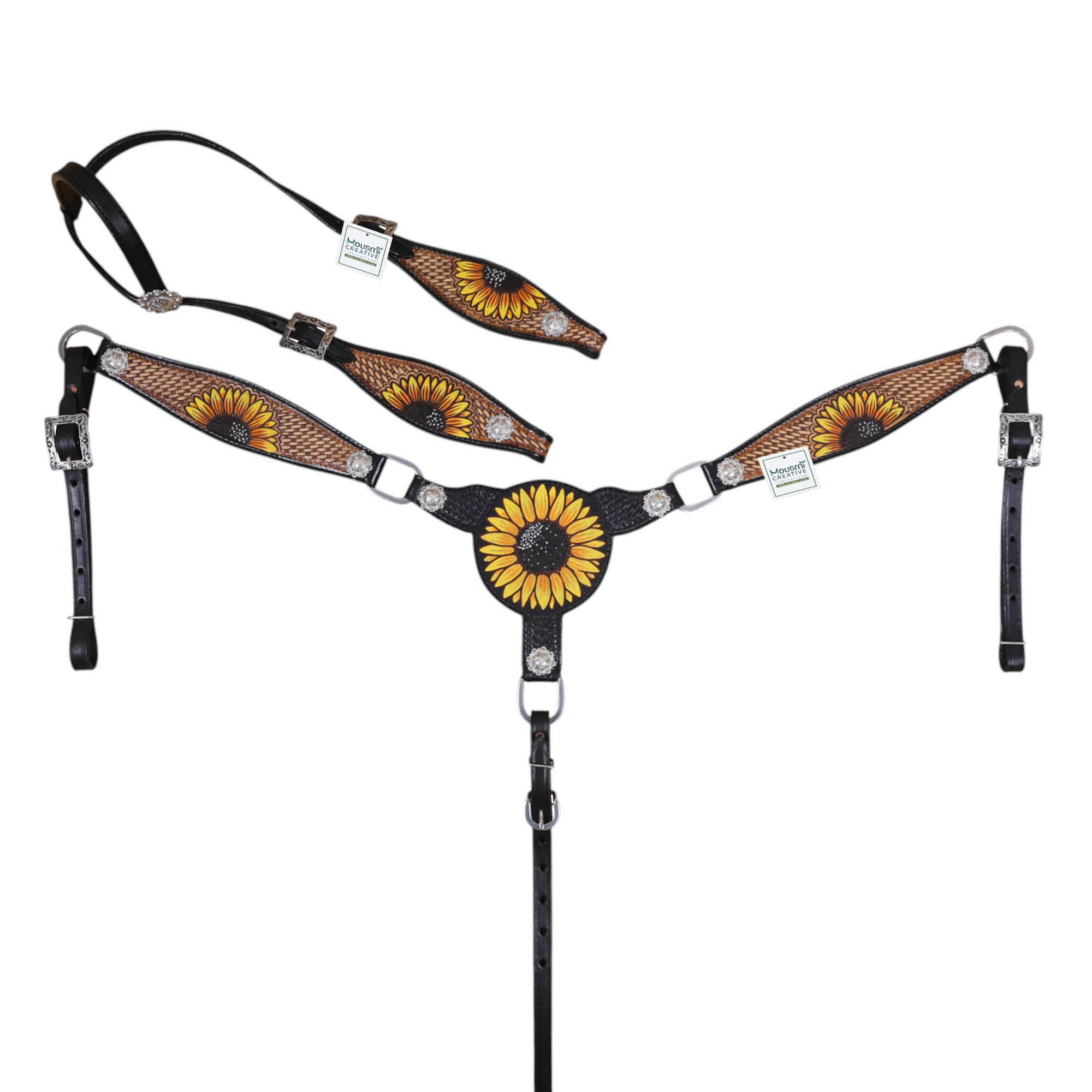 Western Leather Headstall Tack Set (HSBM 114398)