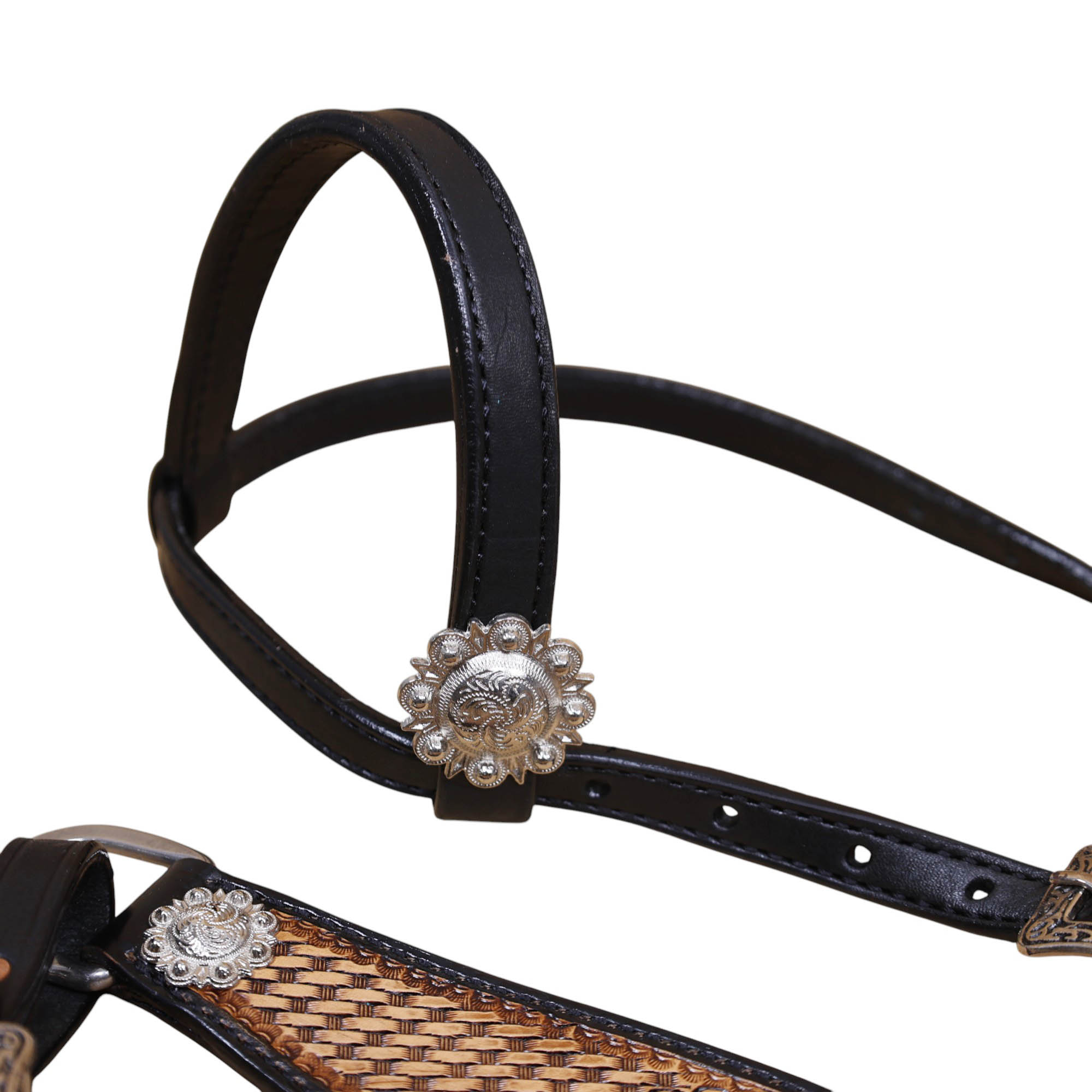 Western Leather Headstall Tack Set (HSBM 114398) - Image 5