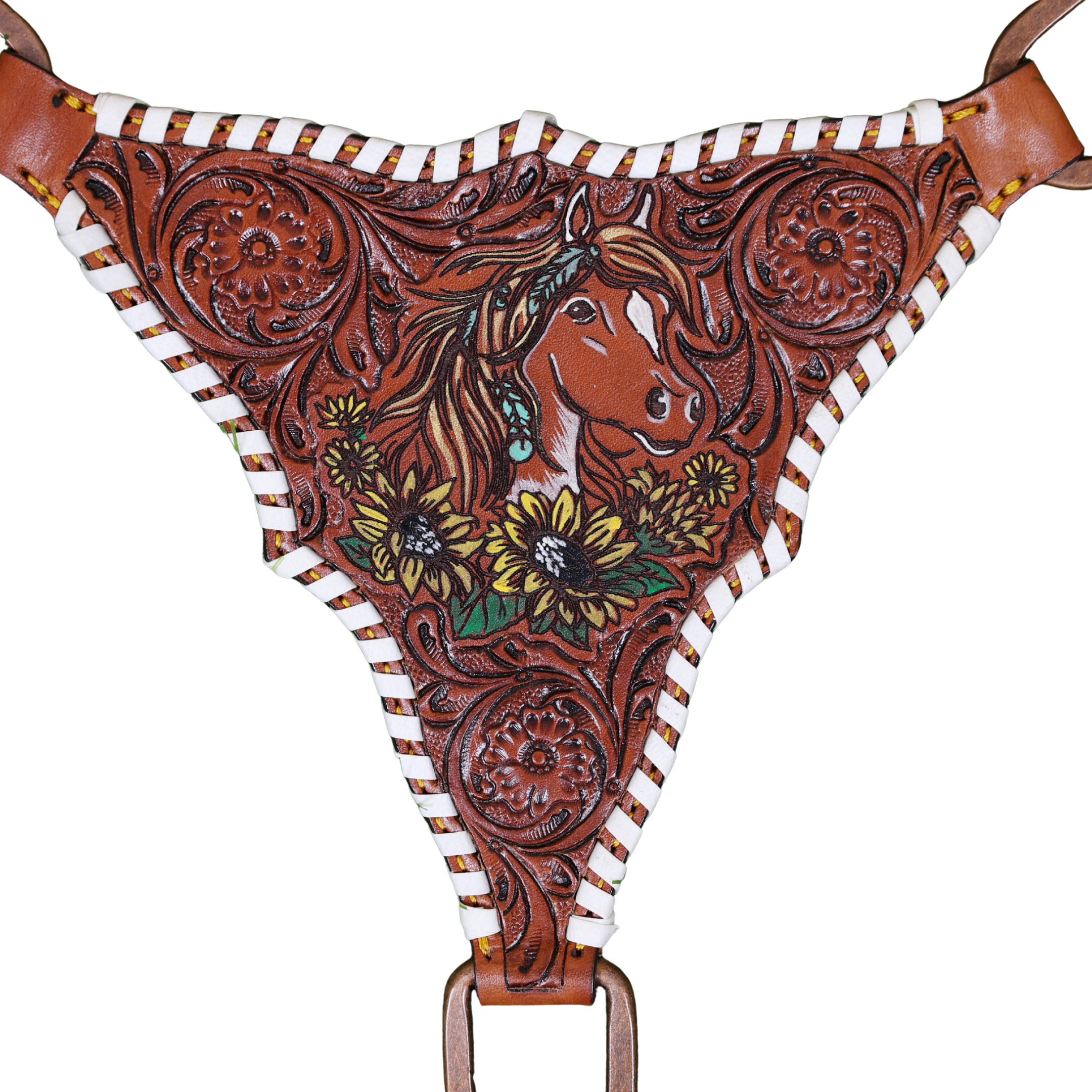 Western Leather Headstall Tack Set (HSBM 114400) - Image 7