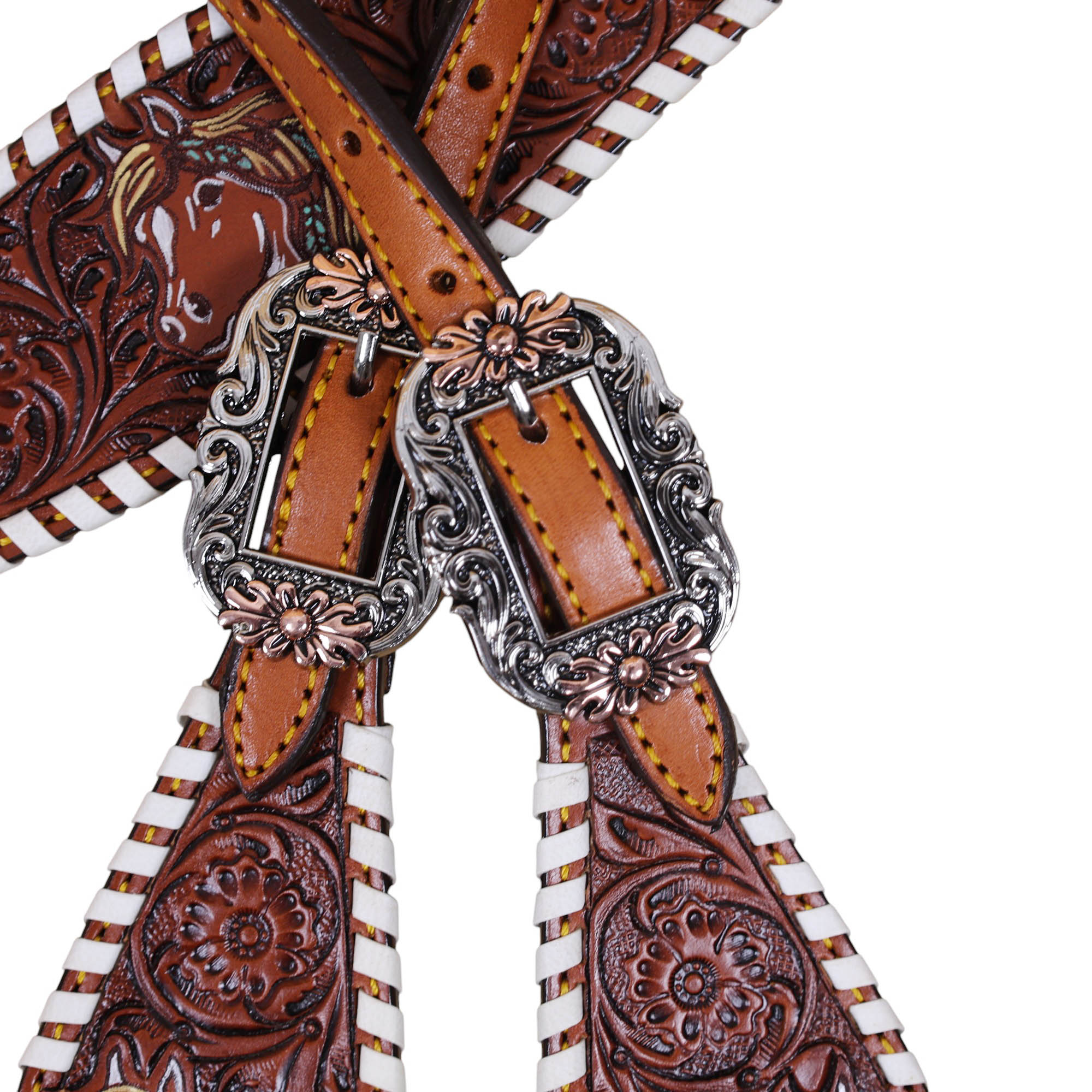 Western Leather Headstall Tack Set (HSBM 114400) - Image 9