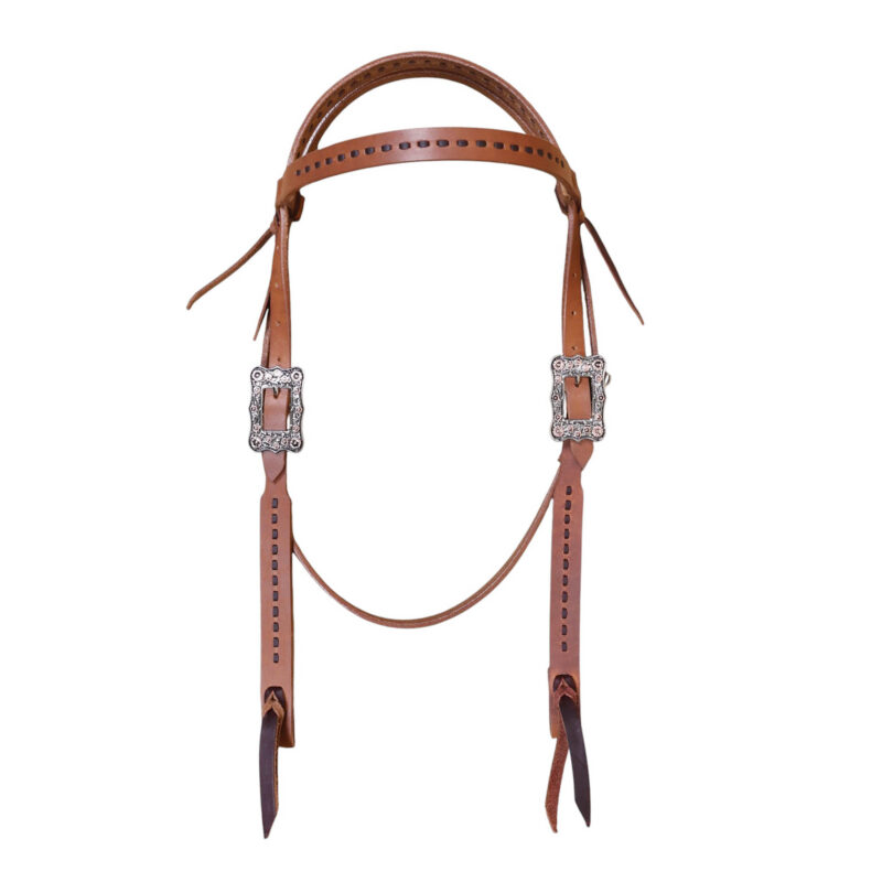 Argentina Cow Leather Split Ear Headstall (MHS 3330188)