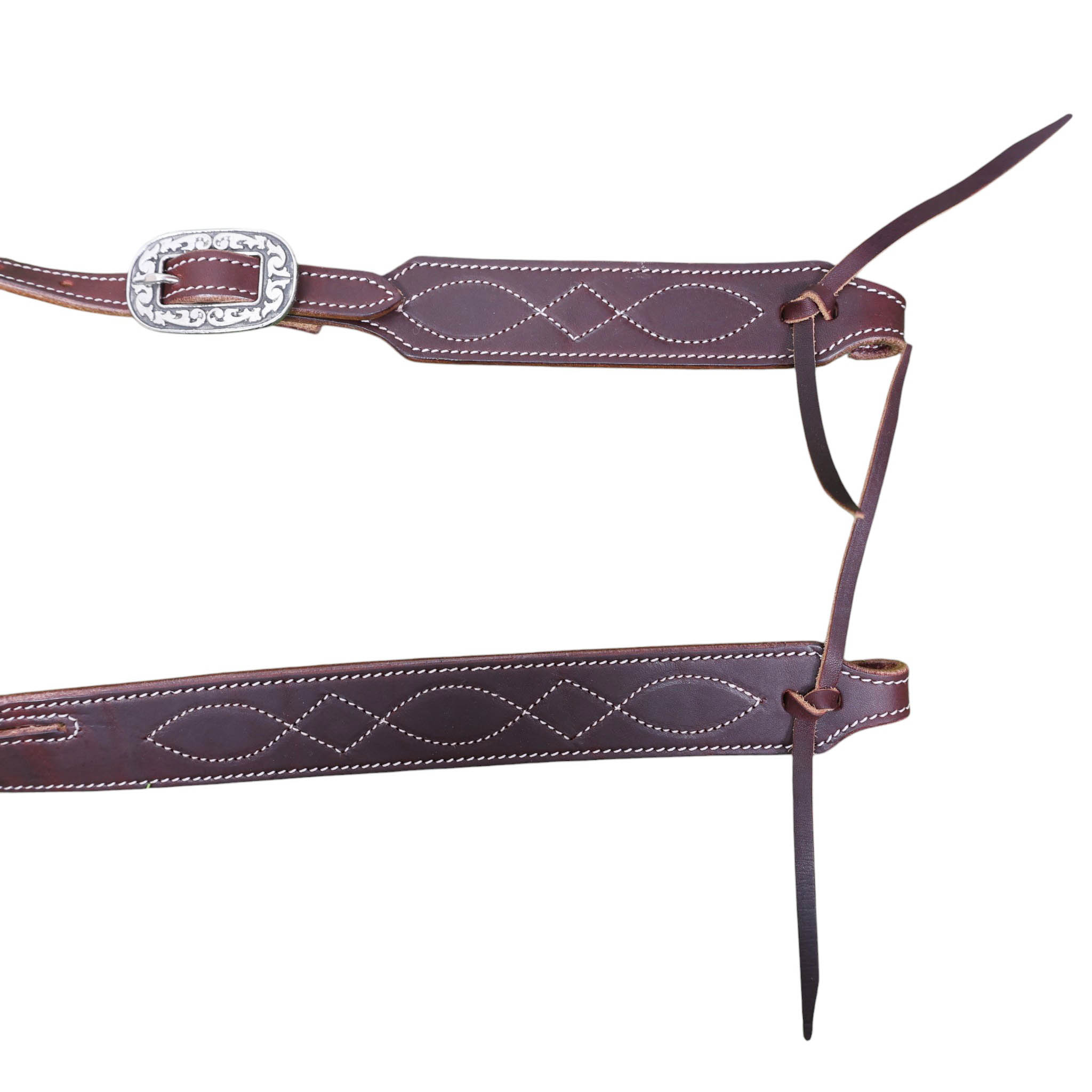 Western Leather Split Ear Headstall (MHS 3330189 ) - Image 2