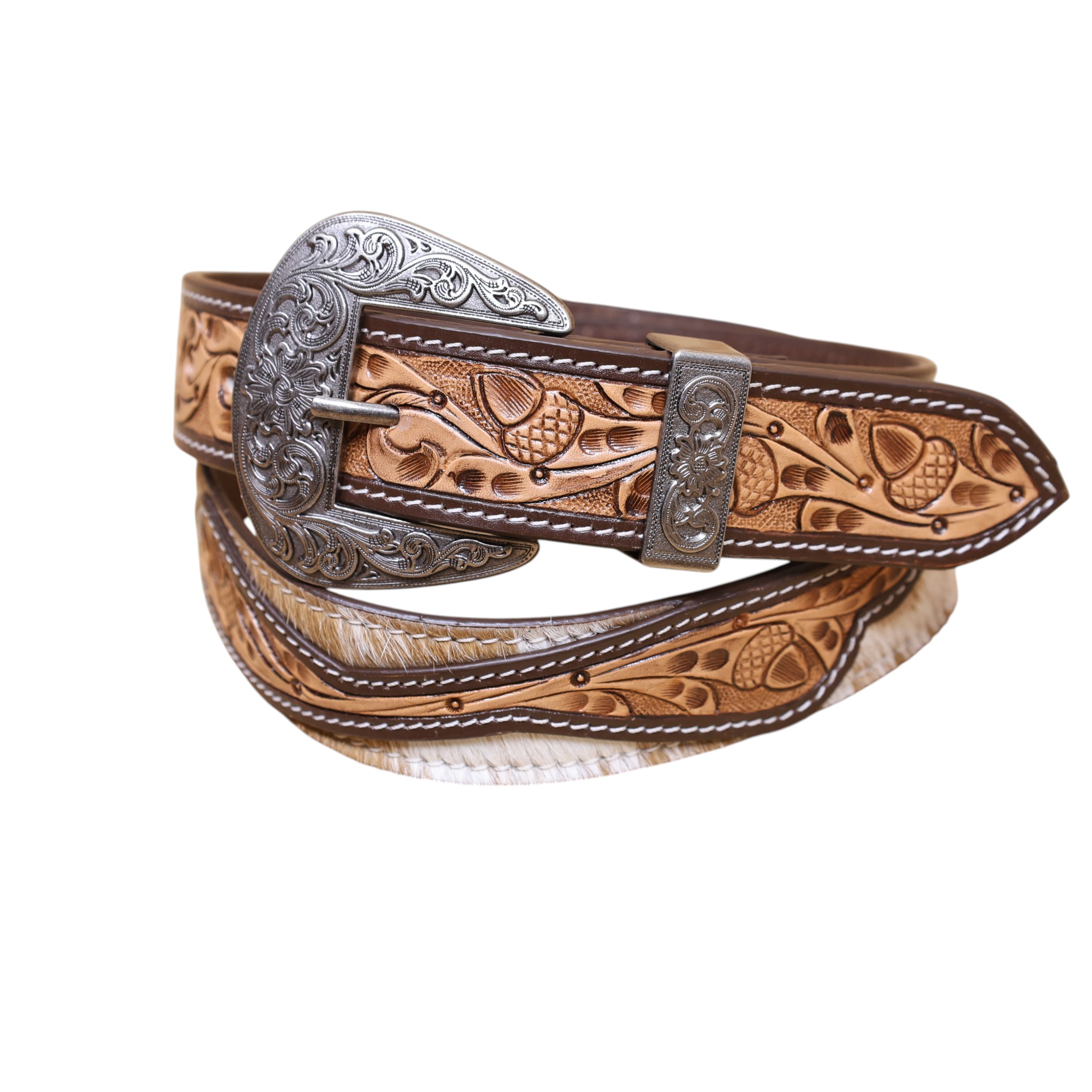 Hand Carved Western Leather Belt (BL 0135)