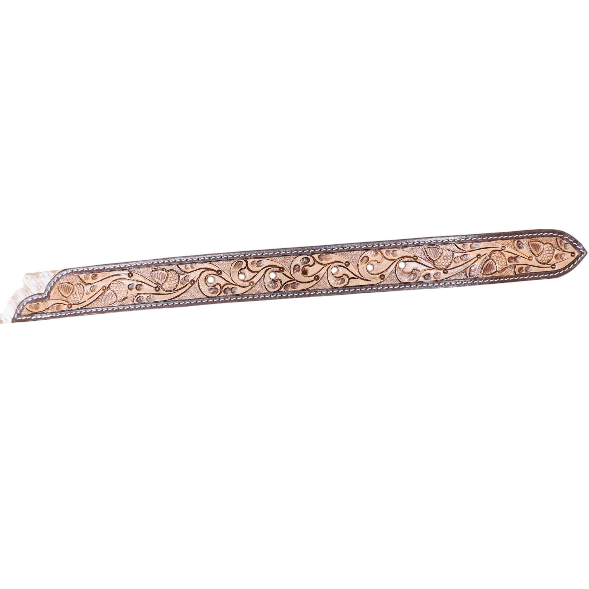 Hand Carved Western Leather Belt (BL 0135) - Image 5