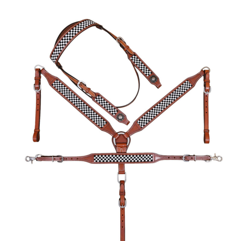 Western Headstall and breastcollar Set