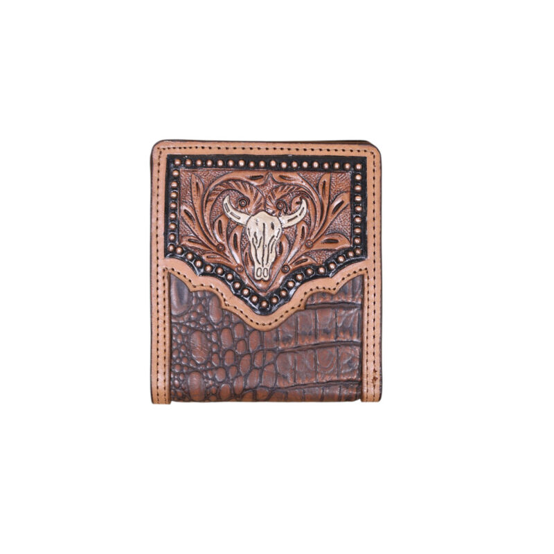 Genuine Leather Crocodile Texture Men's Wallet (MMC 103140)