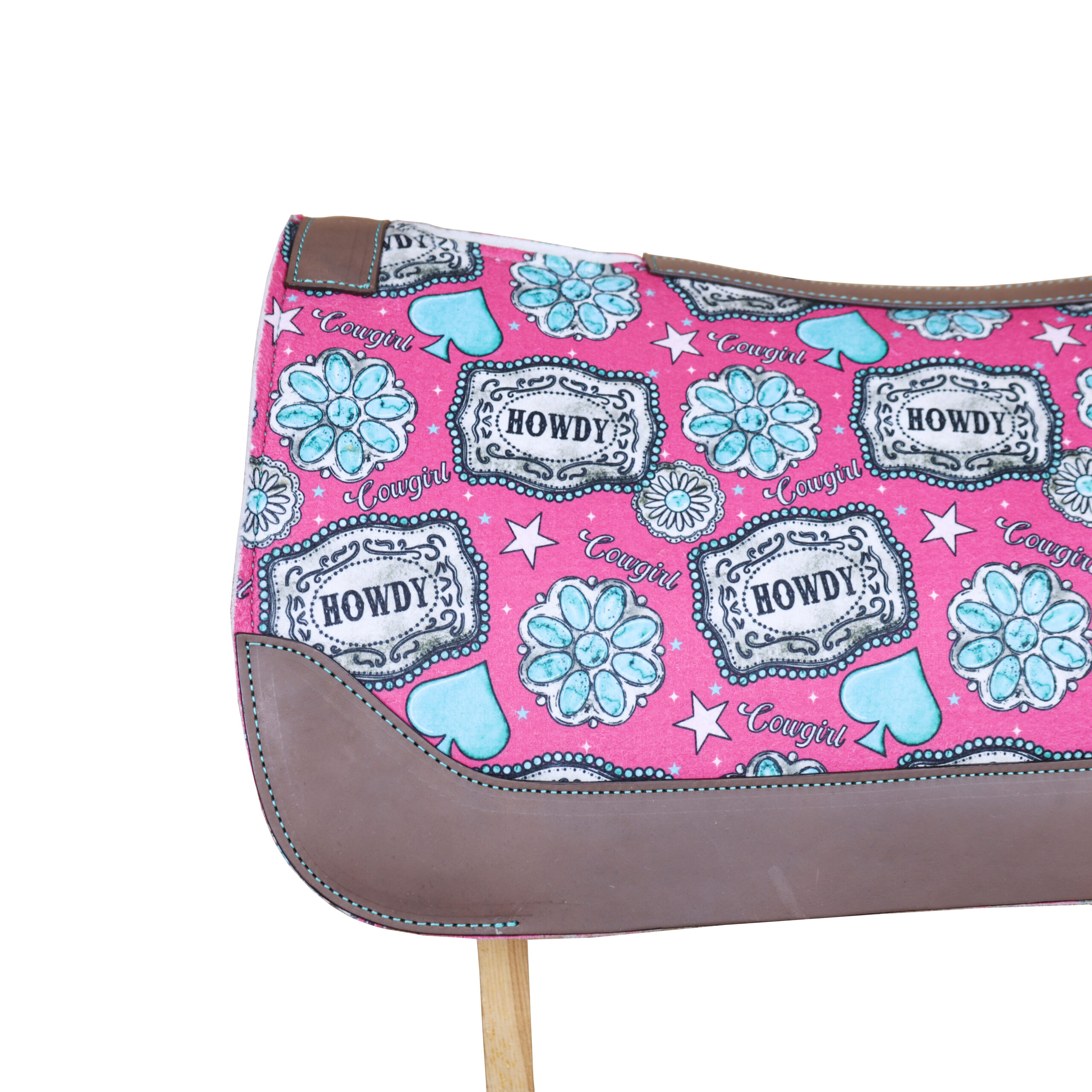 Howdy Printed Solid Felt Saddle Pad (SDM 114139) - Image 2