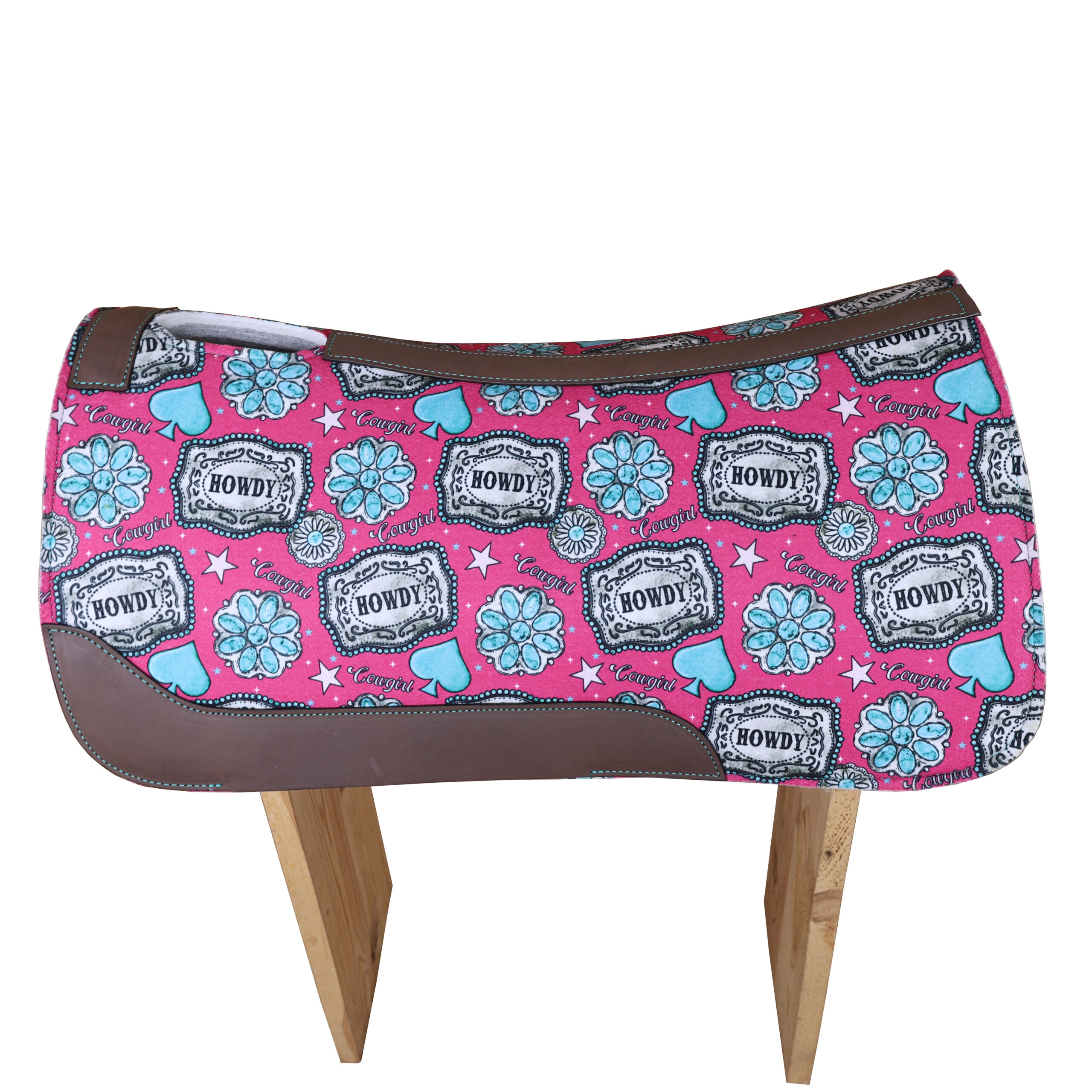Howdy Printed Solid Felt Saddle Pad (SDM 114139) - Image 4