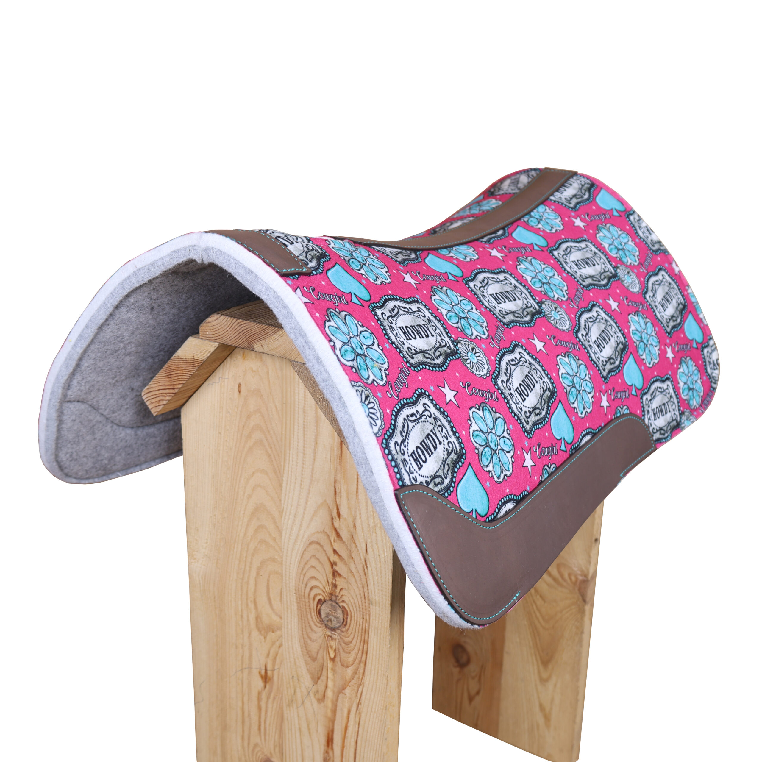 Howdy Printed Solid Felt Saddle Pad (SDM 114139) - Image 5