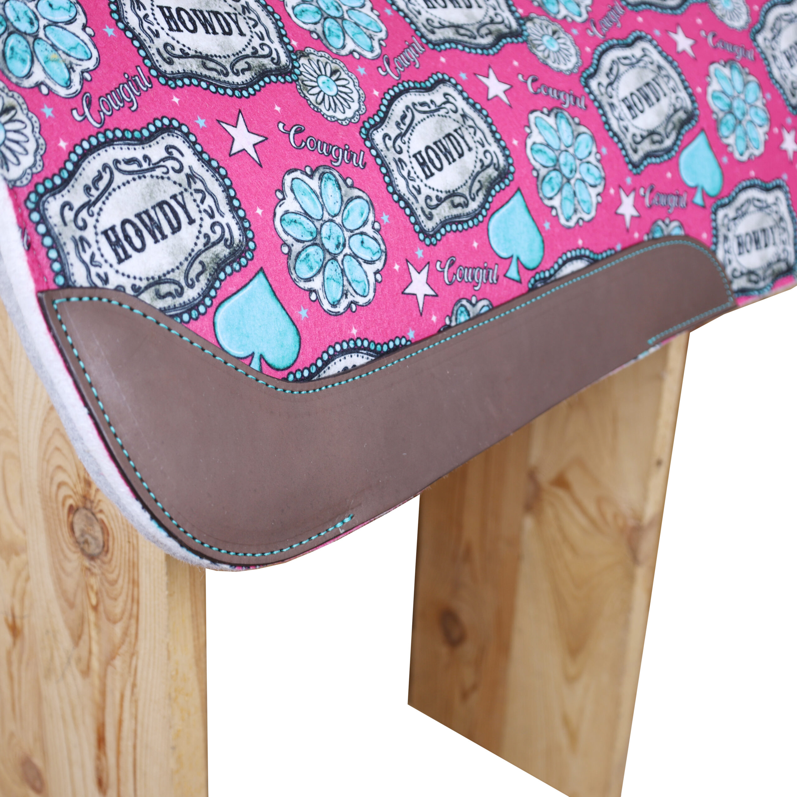 Howdy Printed Solid Felt Saddle Pad (SDM 114139) - Image 6