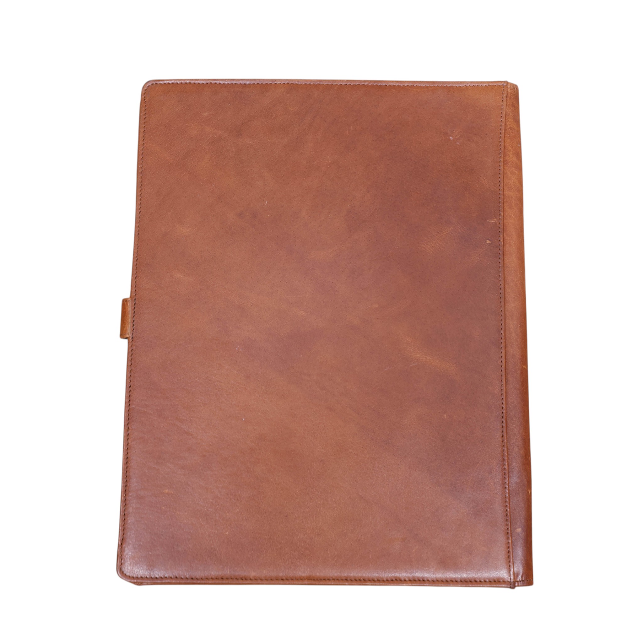 Handcrafted Leather File Folder with Embossed Floral Design (DDF 103405) - Image 3