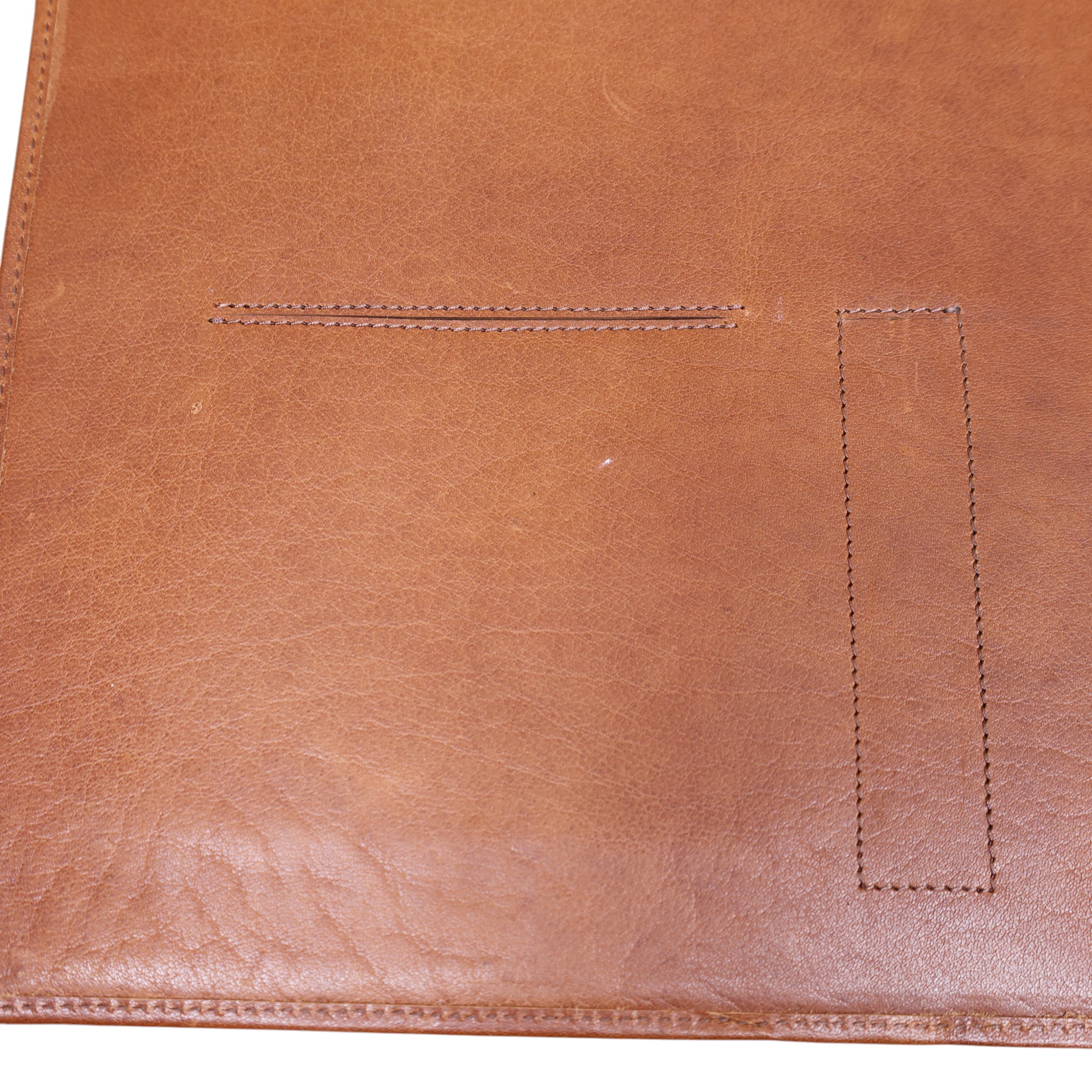Handcrafted Leather File Folder with Embossed Floral Design (DDF 103405) - Image 4