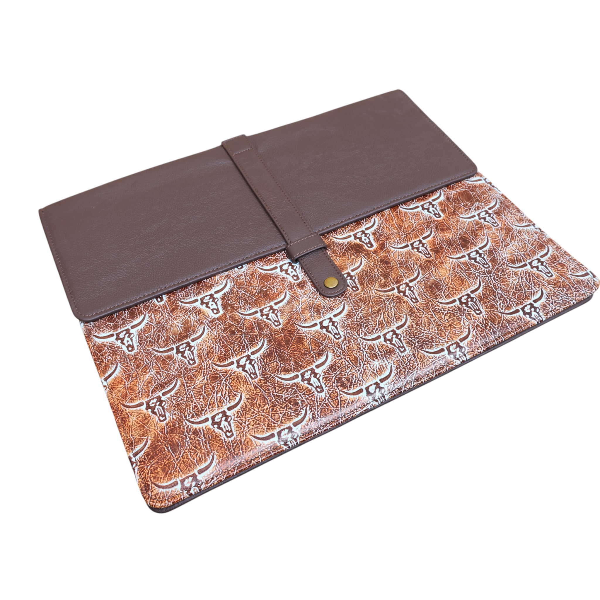 Leather File Folder with Bull Print (DDF 103407) - Image 2