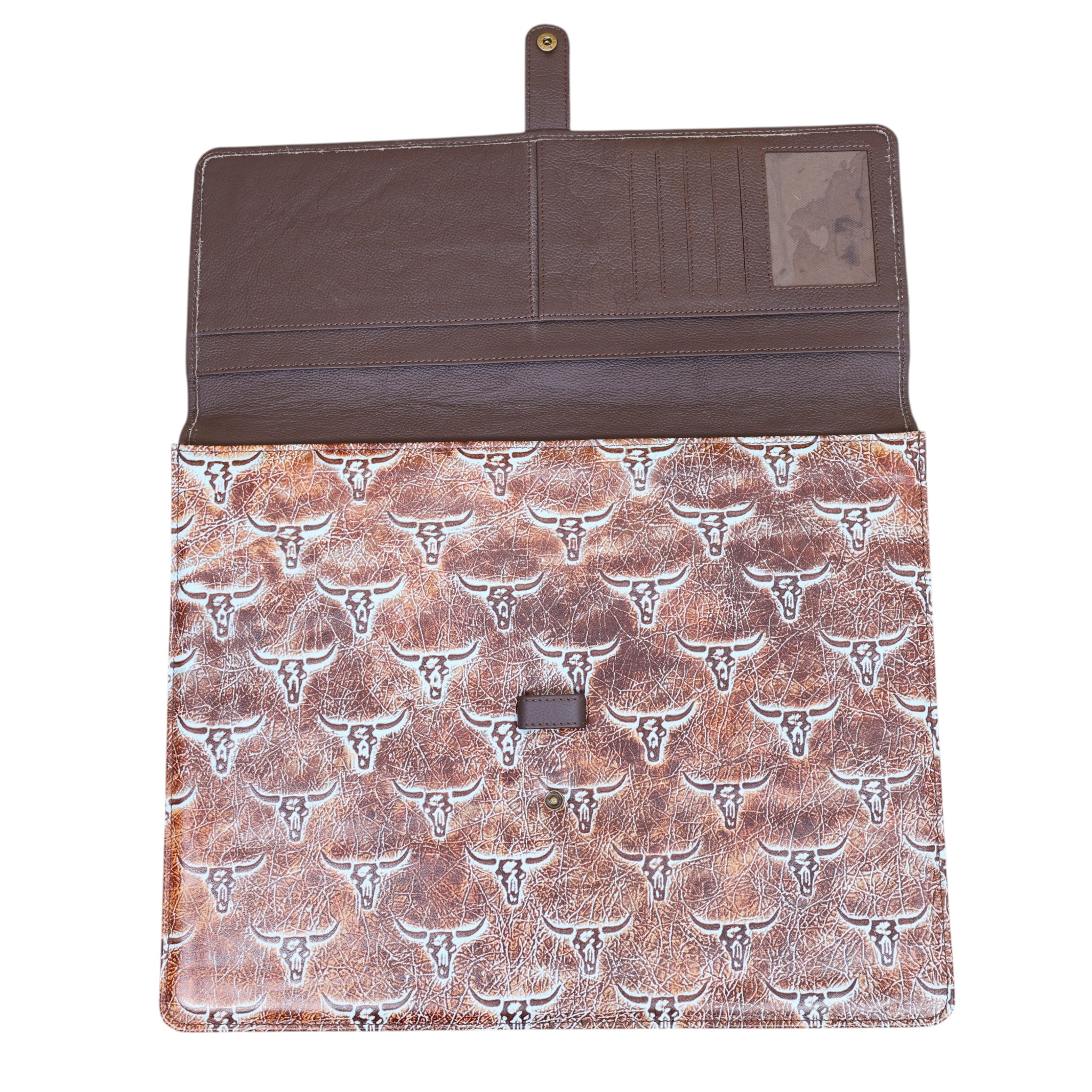 Leather File Folder with Bull Print (DDF 103407) - Image 4