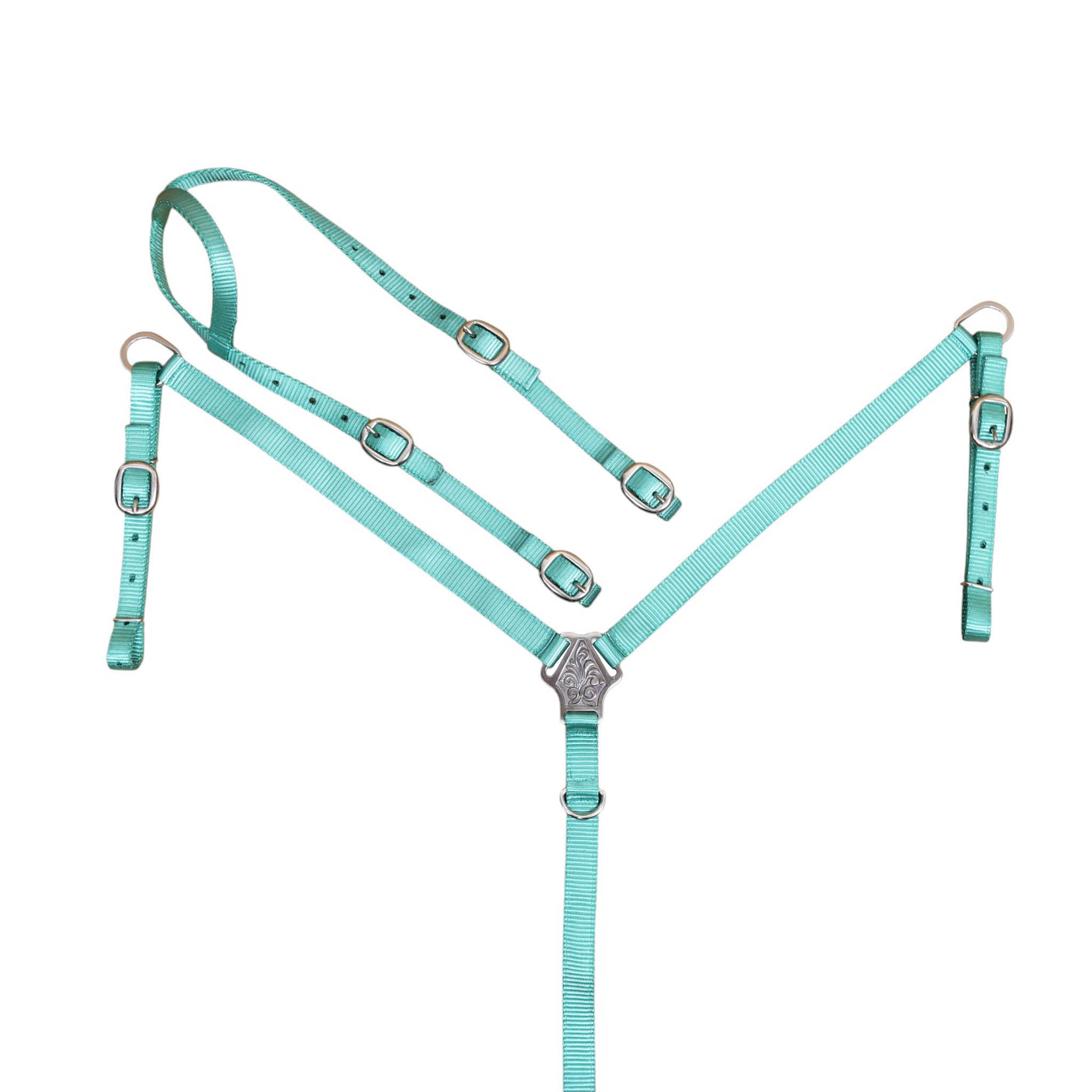 Nylon Headstall Set with Nickel Plated Fittings (HSBM 114508)
