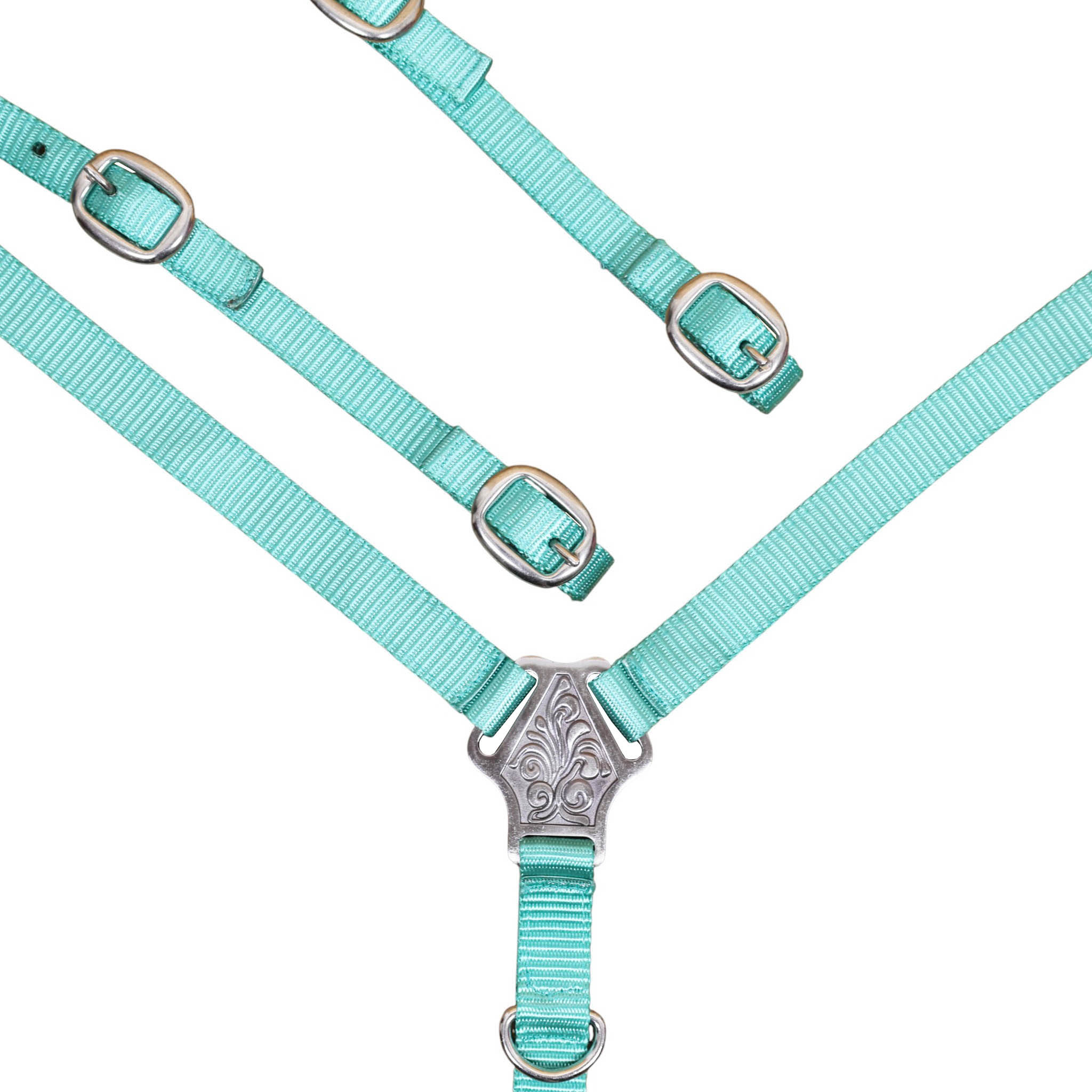 Nylon Headstall Set with Nickel Plated Fittings (HSBM 114508) - Image 3