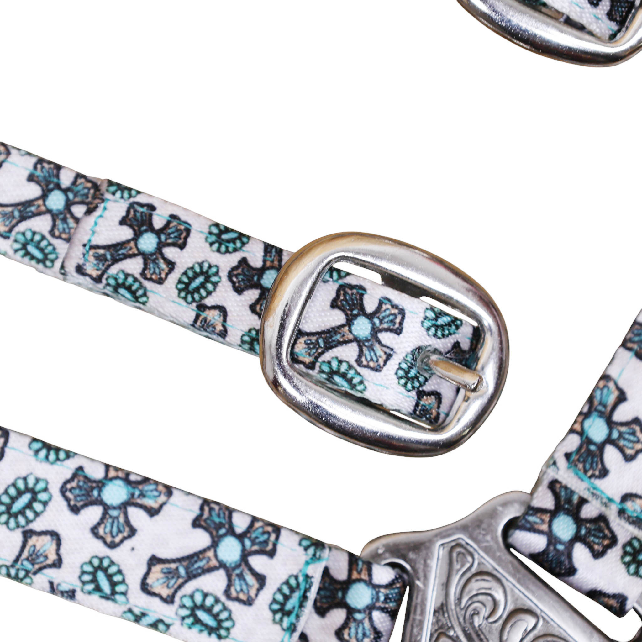 Printed Nylon Headstall Set with Nickel Plated Fittings (HSBM 114509) - Image 8