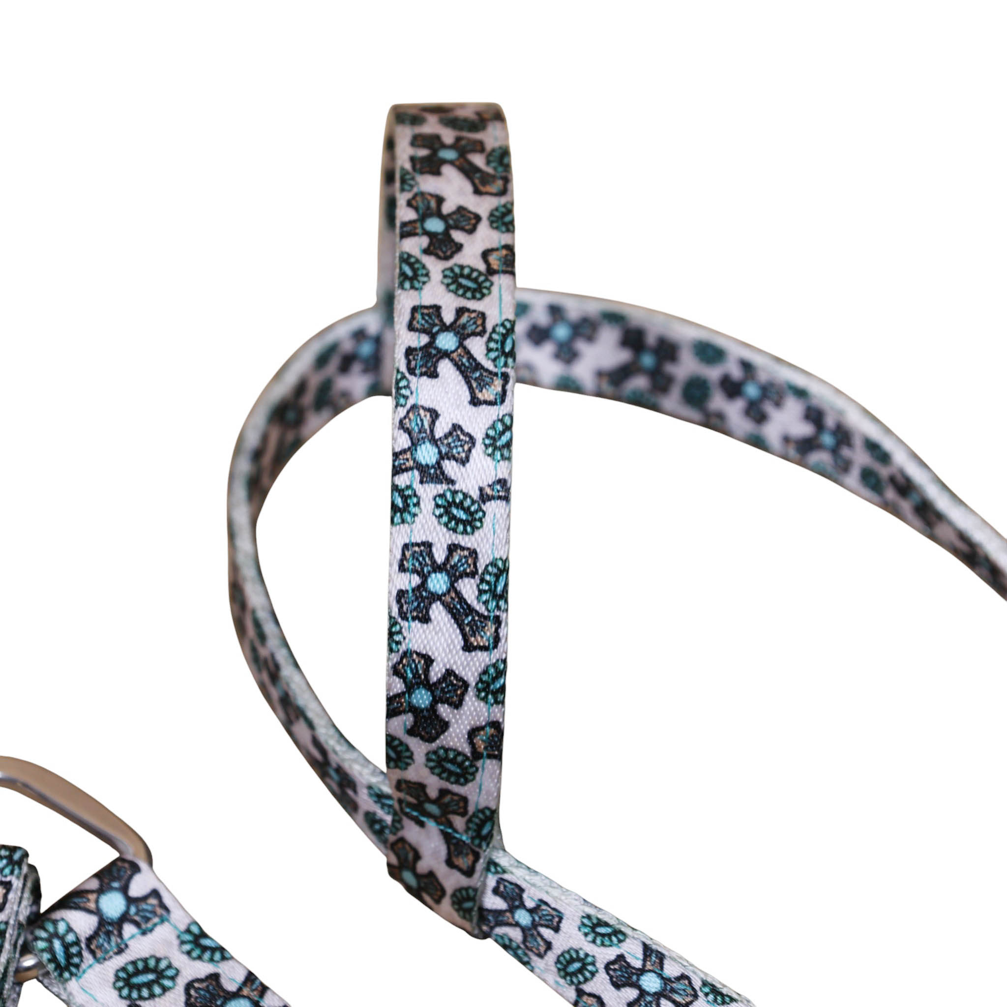 Printed Nylon Headstall Set with Nickel Plated Fittings (HSBM 114509) - Image 9