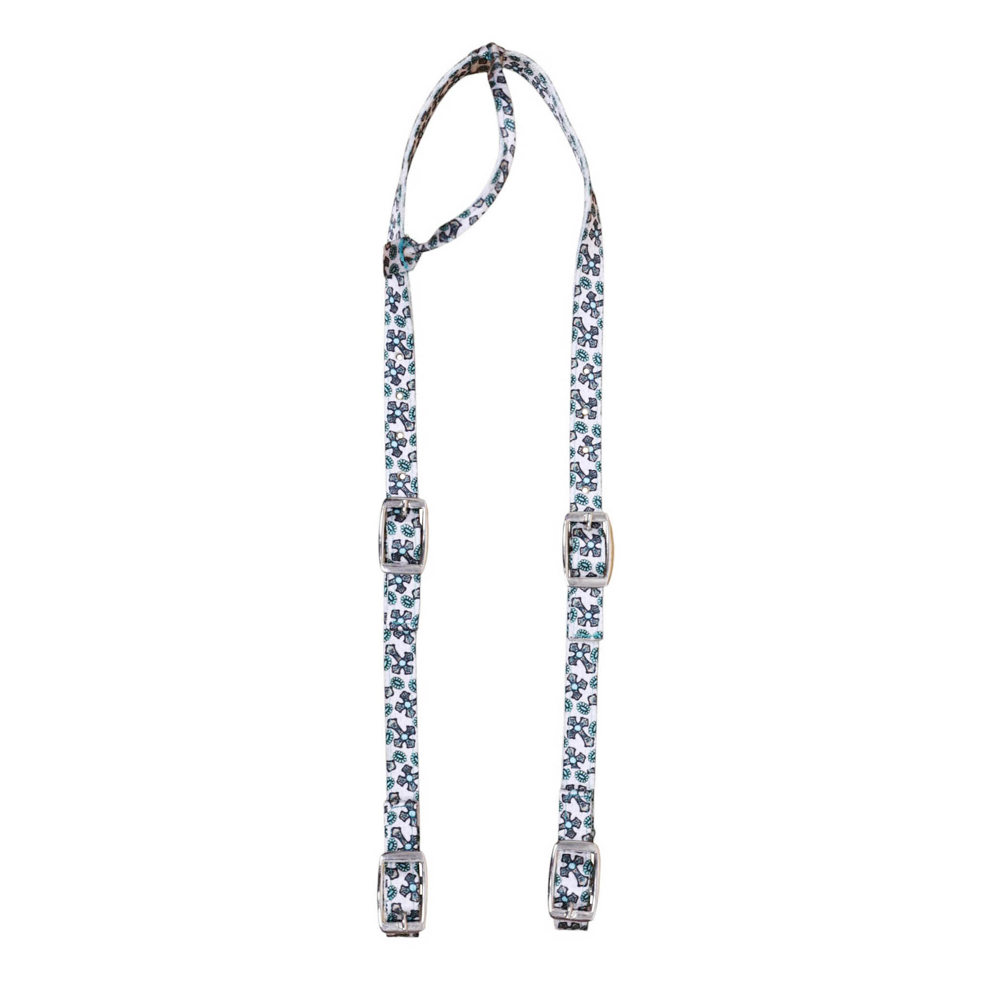 Printed One Ear Headstall with Iron Fitting (HSBMOE 114319)