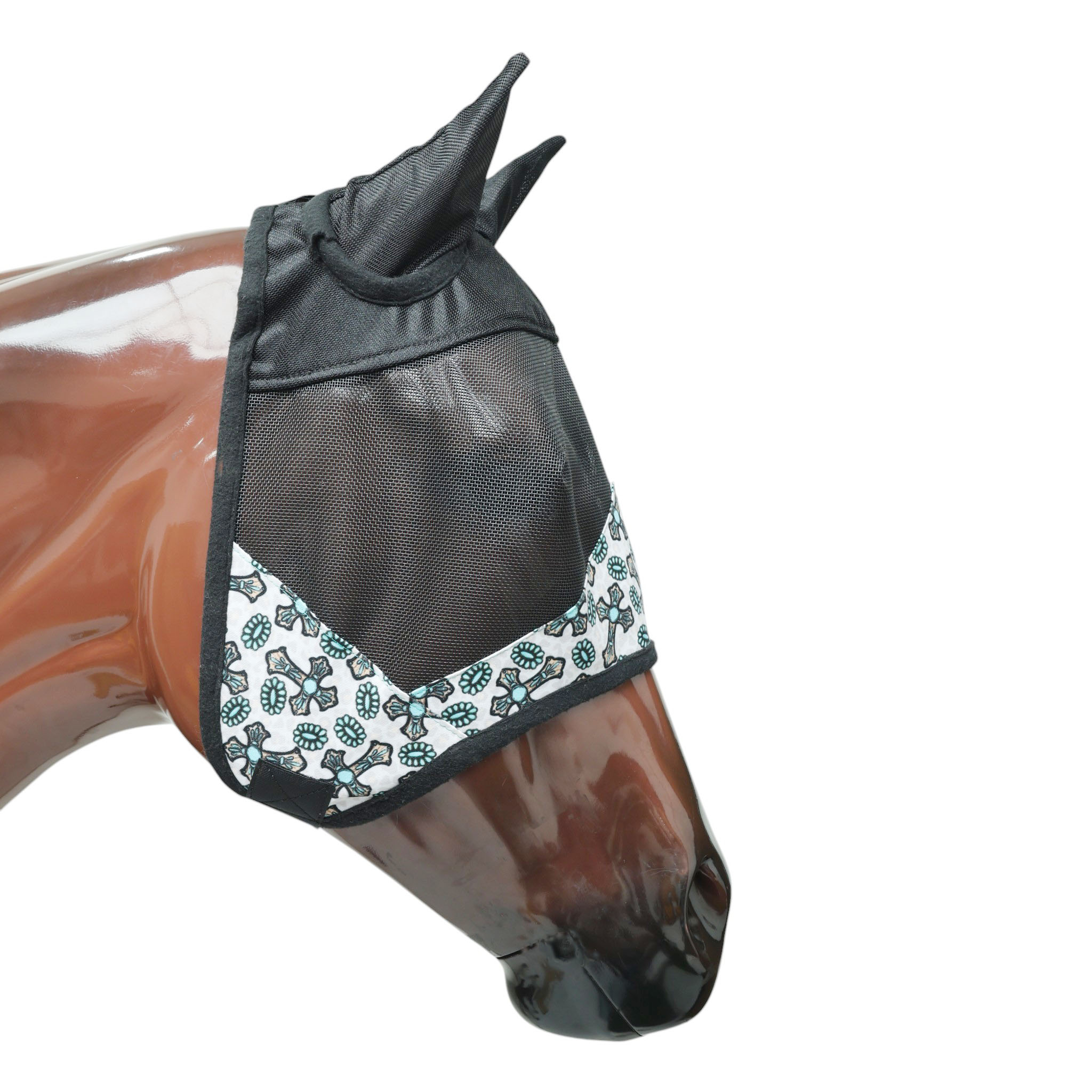 Printed Horse Fly Mask with Ears (MFF 114315) - Image 2