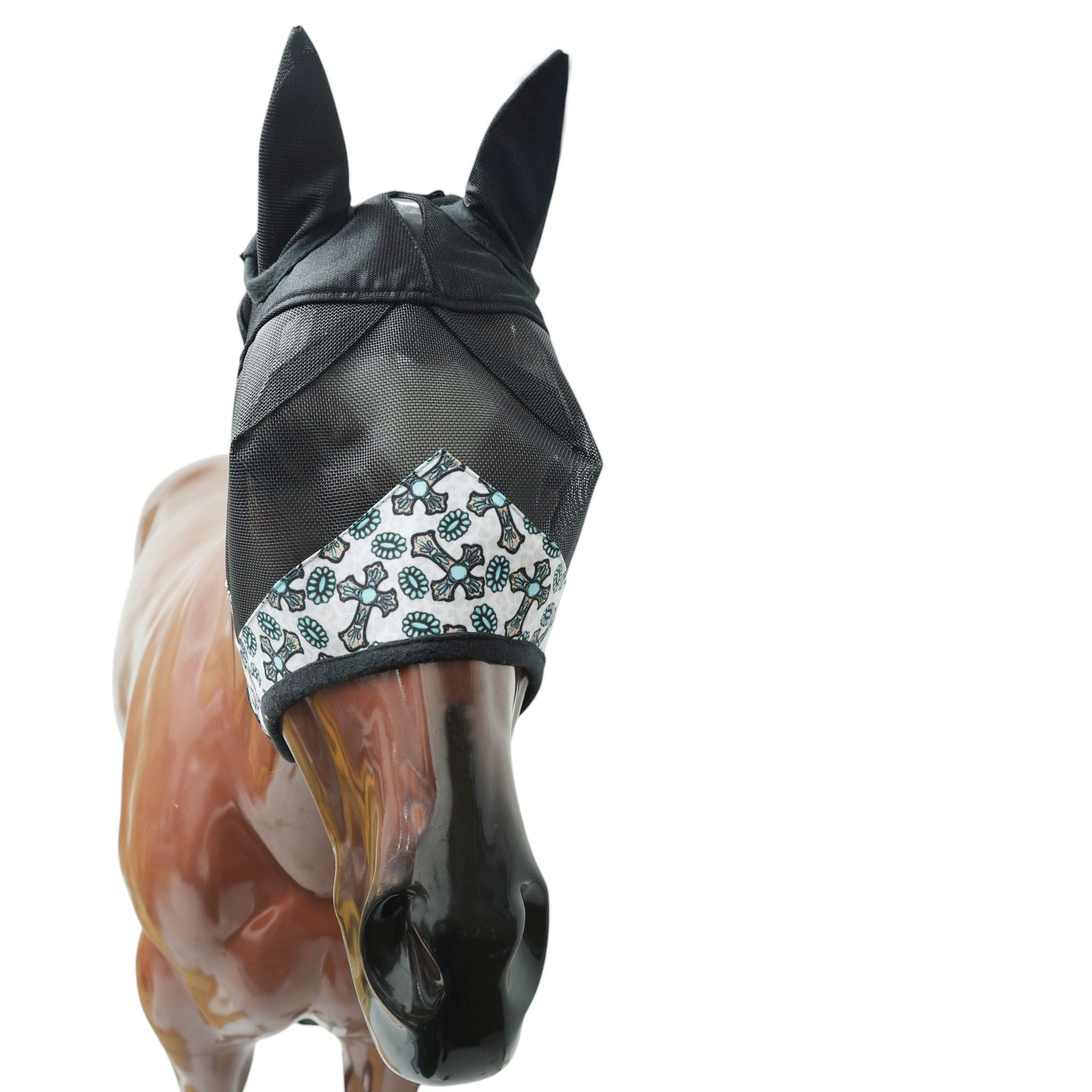 Printed Horse Fly Mask with Ears (MFF 114315) - Image 6