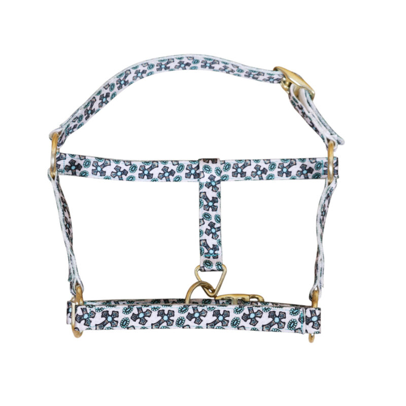 Printed Nylon Halter with Iron Hardwear (MNYH 114312)