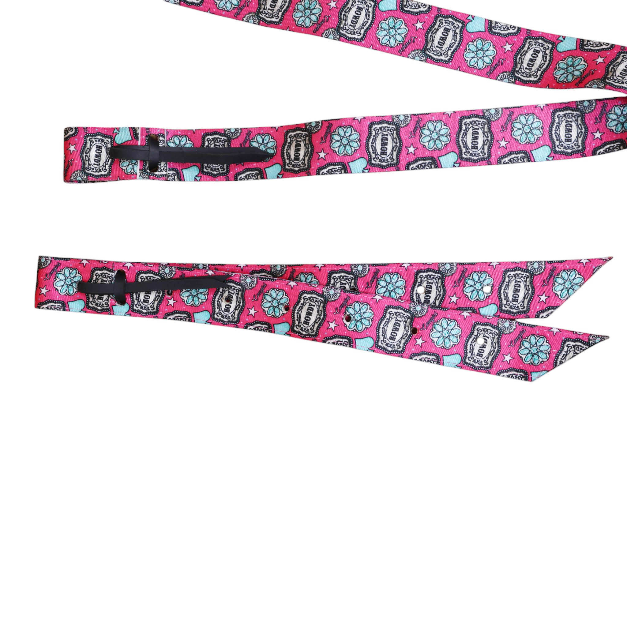 Howdy Printed Pink Nylon Tie Strap and Off Billet Set (MSBLT 406316) - Image 3