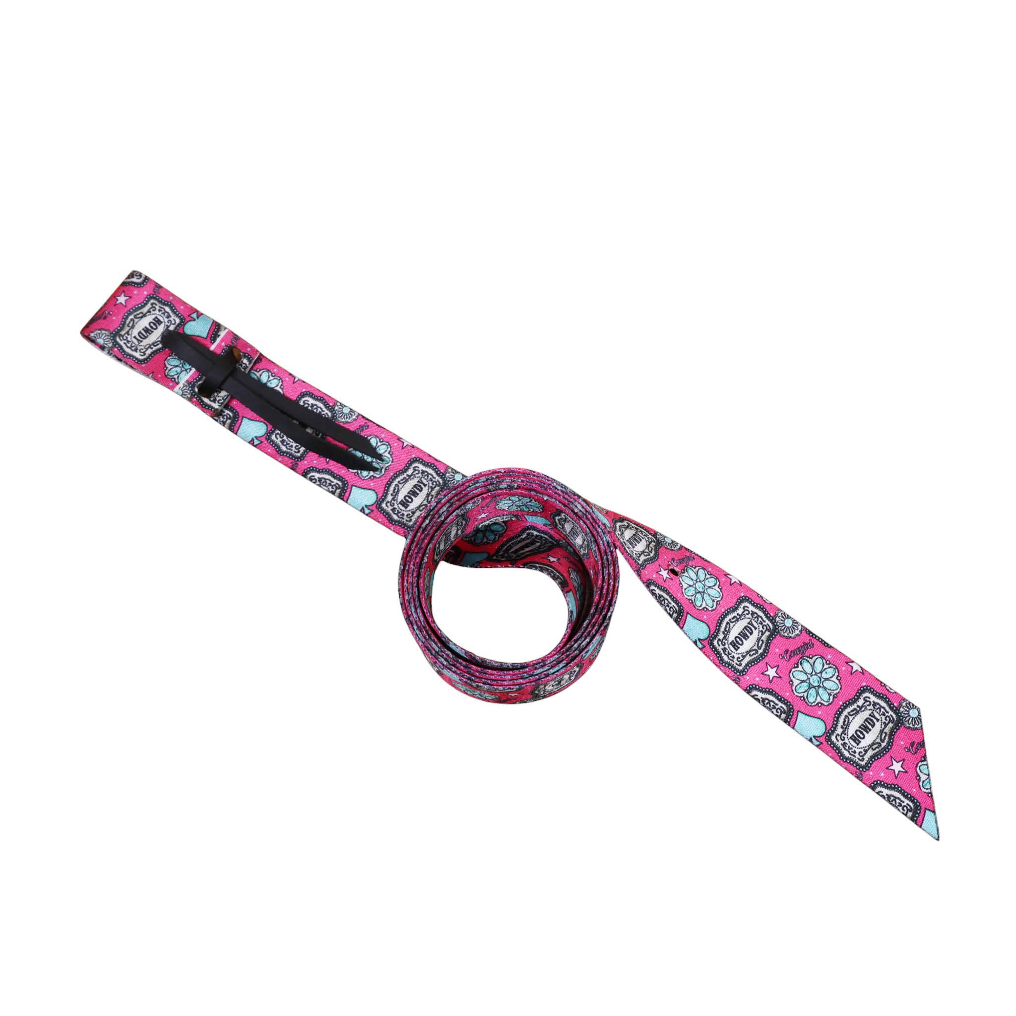 Howdy Printed Pink Nylon Tie Strap and Off Billet Set (MSBLT 406316) - Image 5
