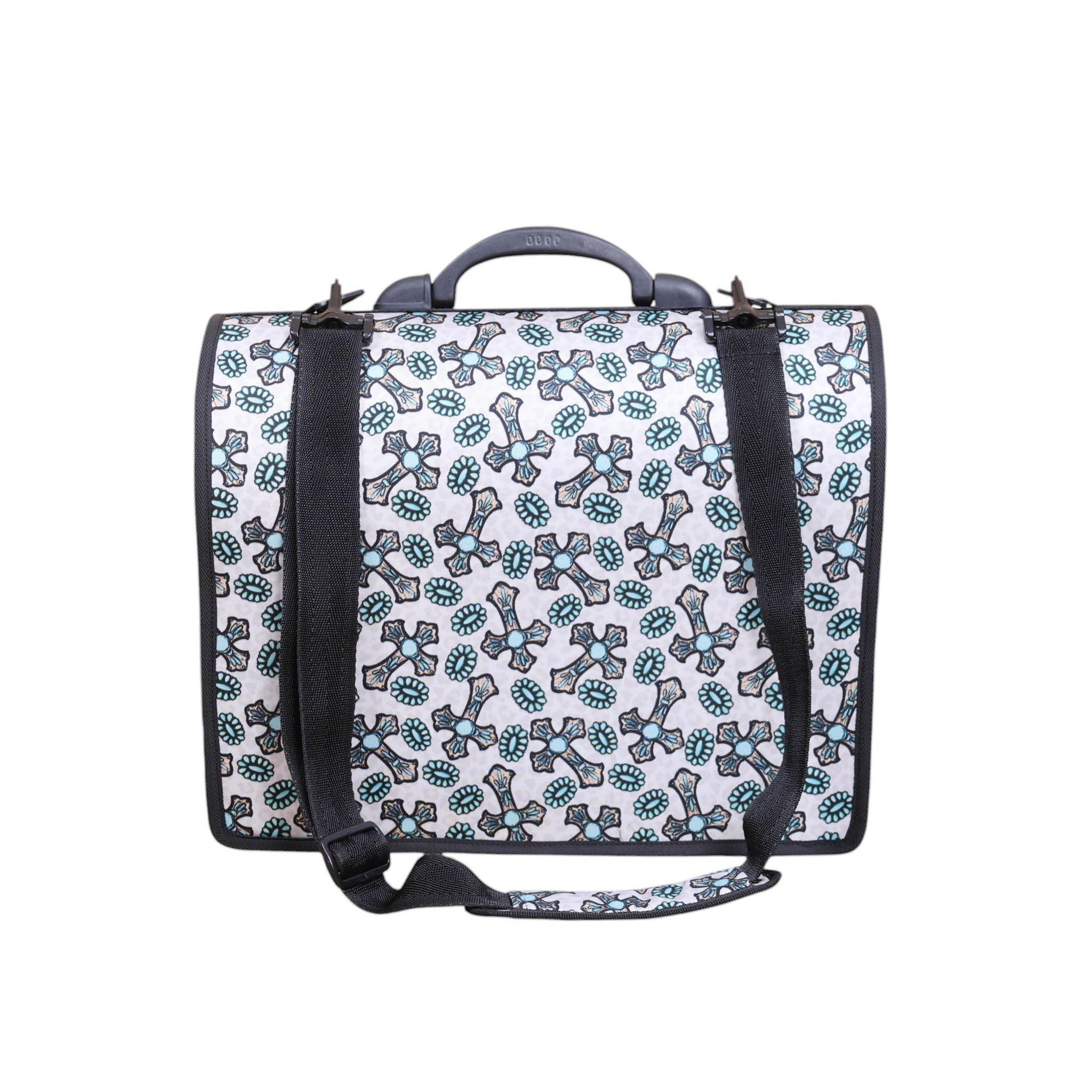 Printed Nylon Office Bag with Zipper and Metal Buckle Closure (MSOBG 105318) - Image 2
