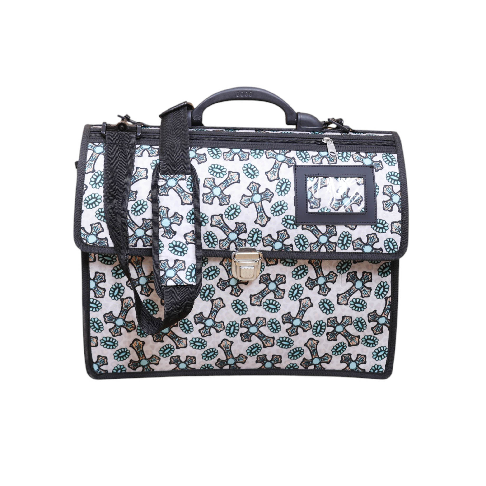Printed Nylon Office Bag with Zipper and Metal Buckle Closure (MSOBG 105318) - Image 5