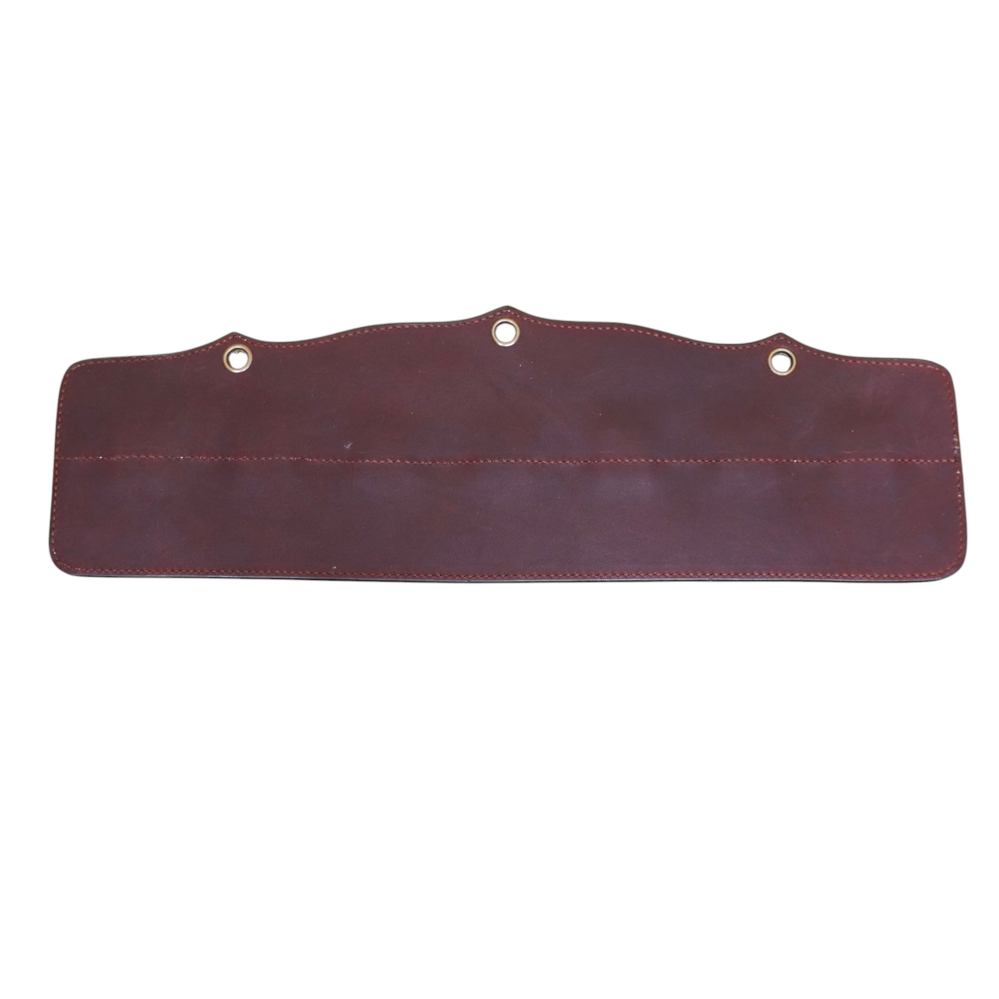 Leather Scarf Holder Handcrafted with Floral Tooling (MSRH 312316) - Image 3