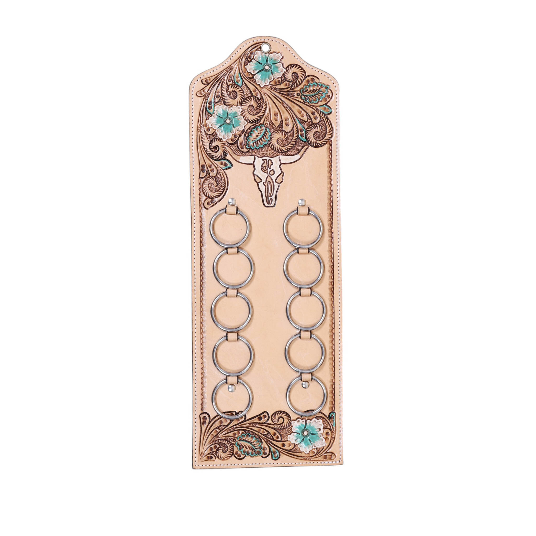 Western Leather Scarf Holder