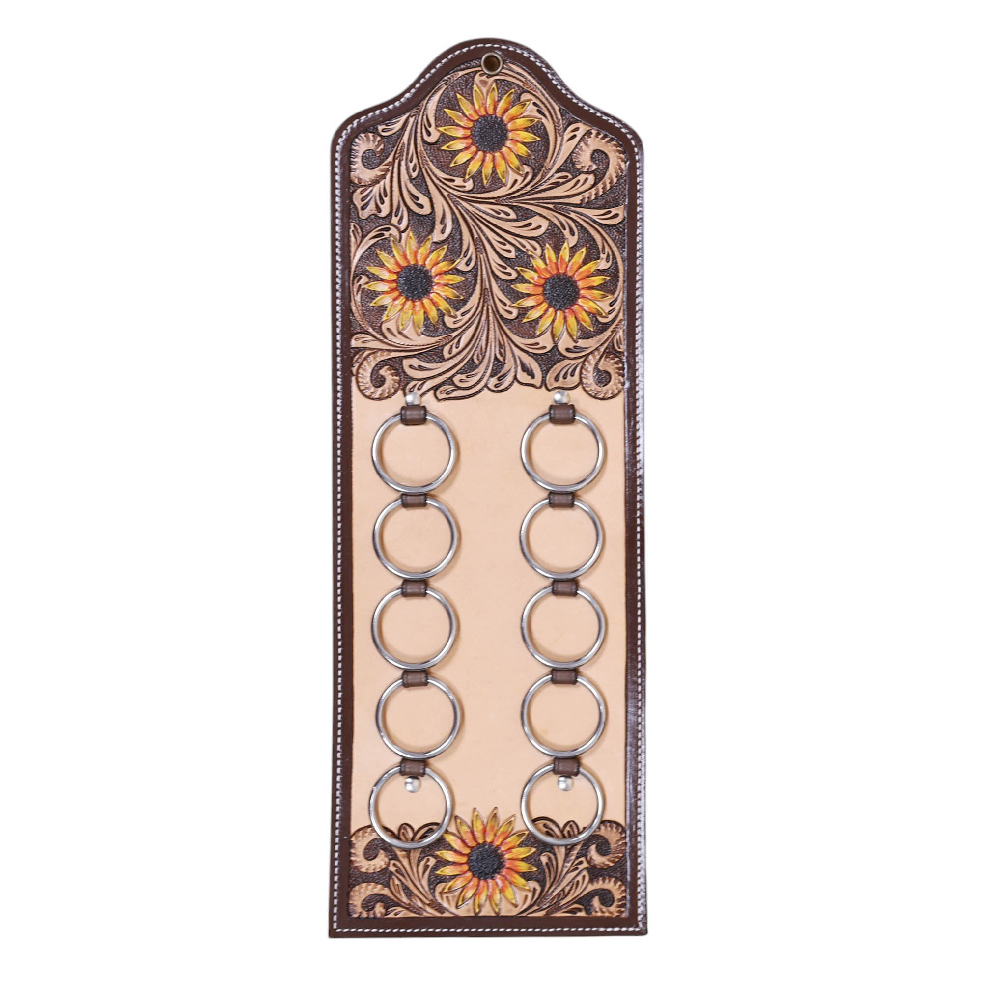 Leather Scarf Display Holder