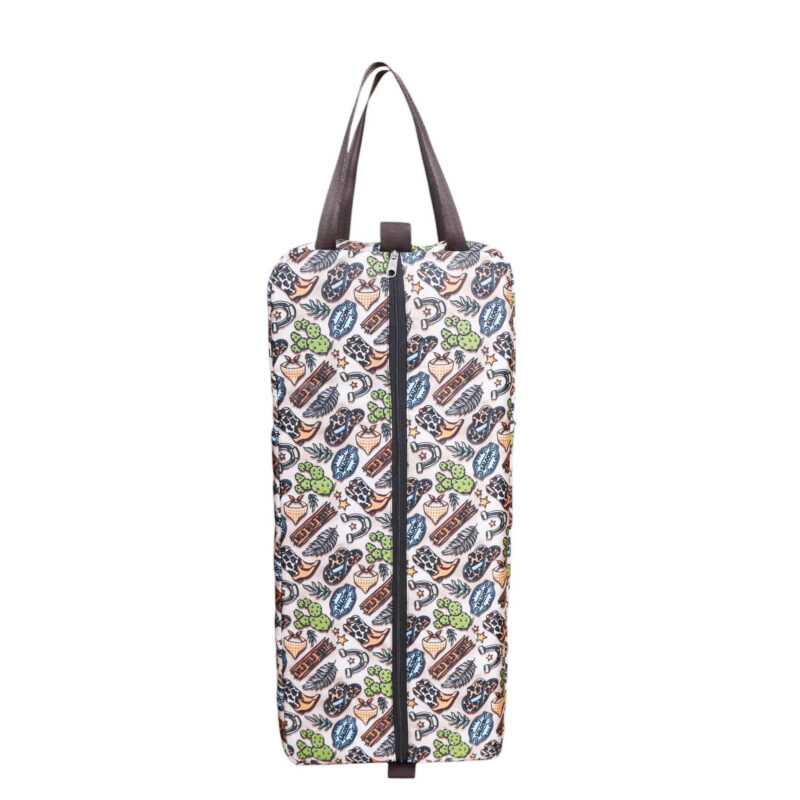 Printed Horse Bridle Bag with Zipper Closure and Carry Handles (MSYBB 114312)
