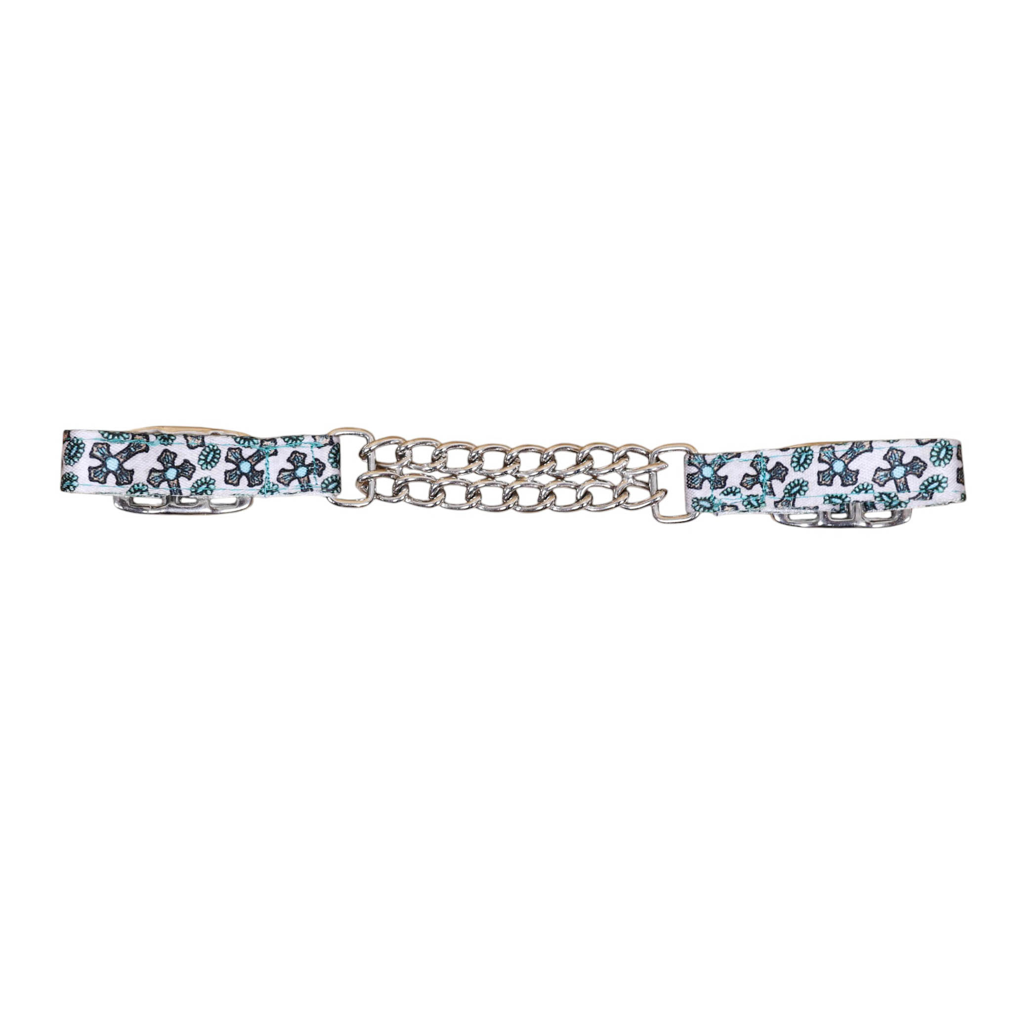 Cross Print Adjustable Nylon Horse Curb Chain with Double Chain Ends (MSYCC 114402) - Image 6