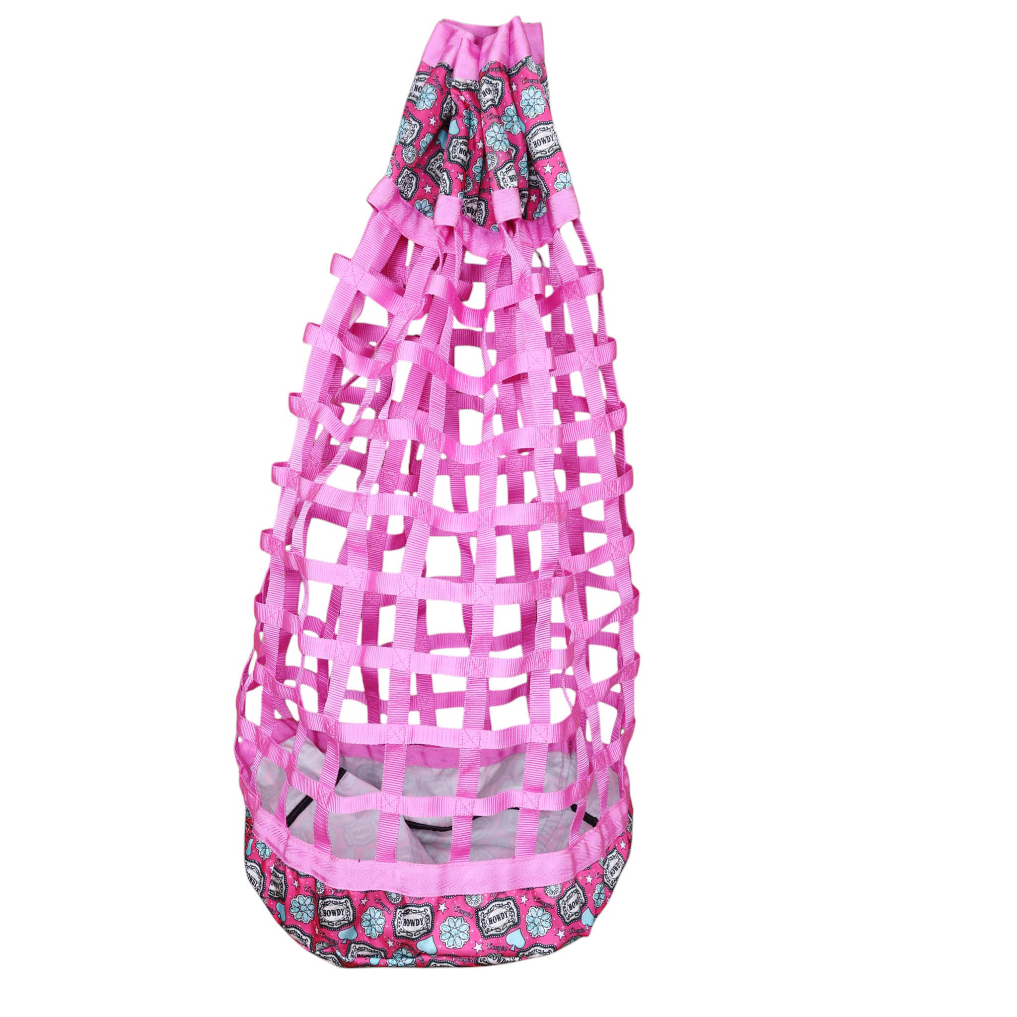 Printed Matte Nylon Bottom Slow Feed Hay Bag for Horses (MSYJB 403415) - Image 6