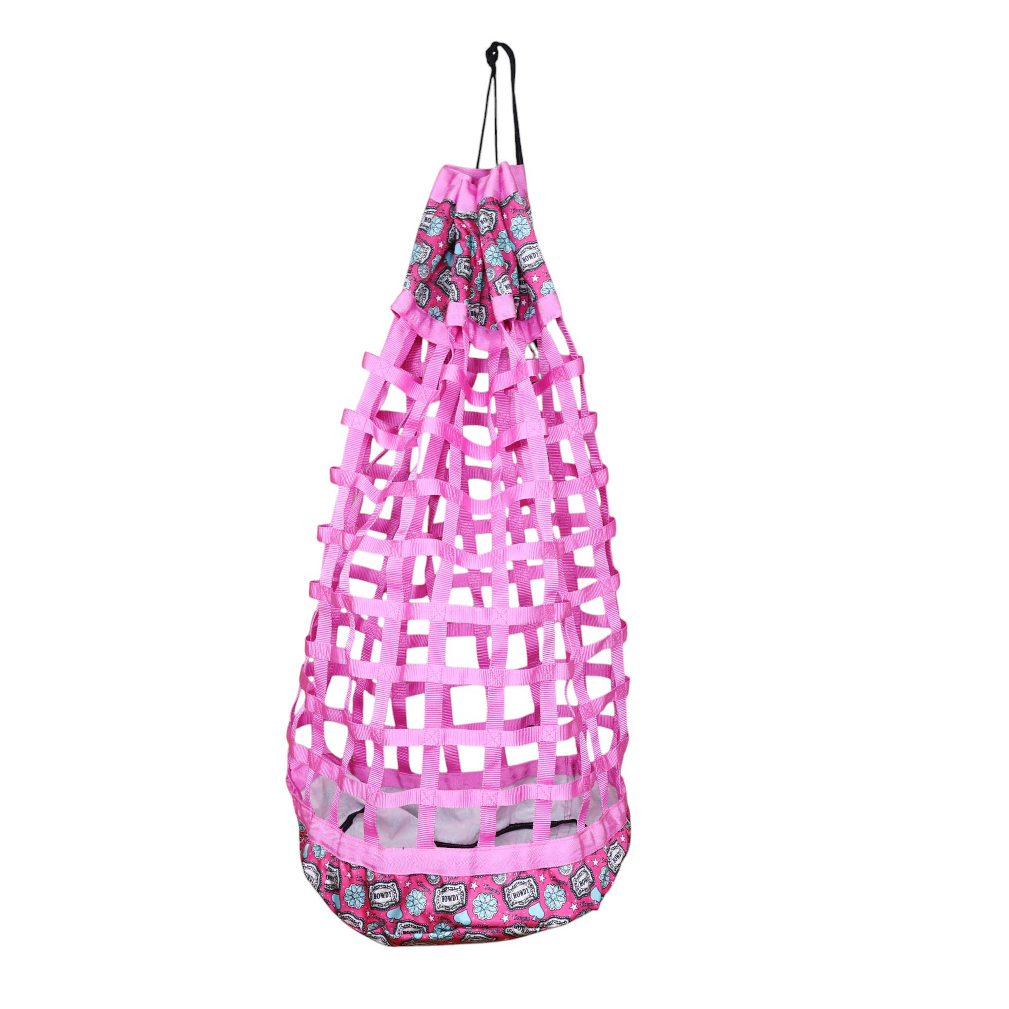 Printed Matte Nylon Bottom Slow Feed Hay Bag for Horses (MSYJB 403415) - Image 5