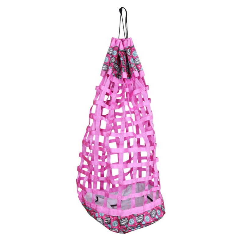 Printed Matte Nylon Bottom Slow Feed Hay Bag for Horses (MSYJB 403415)